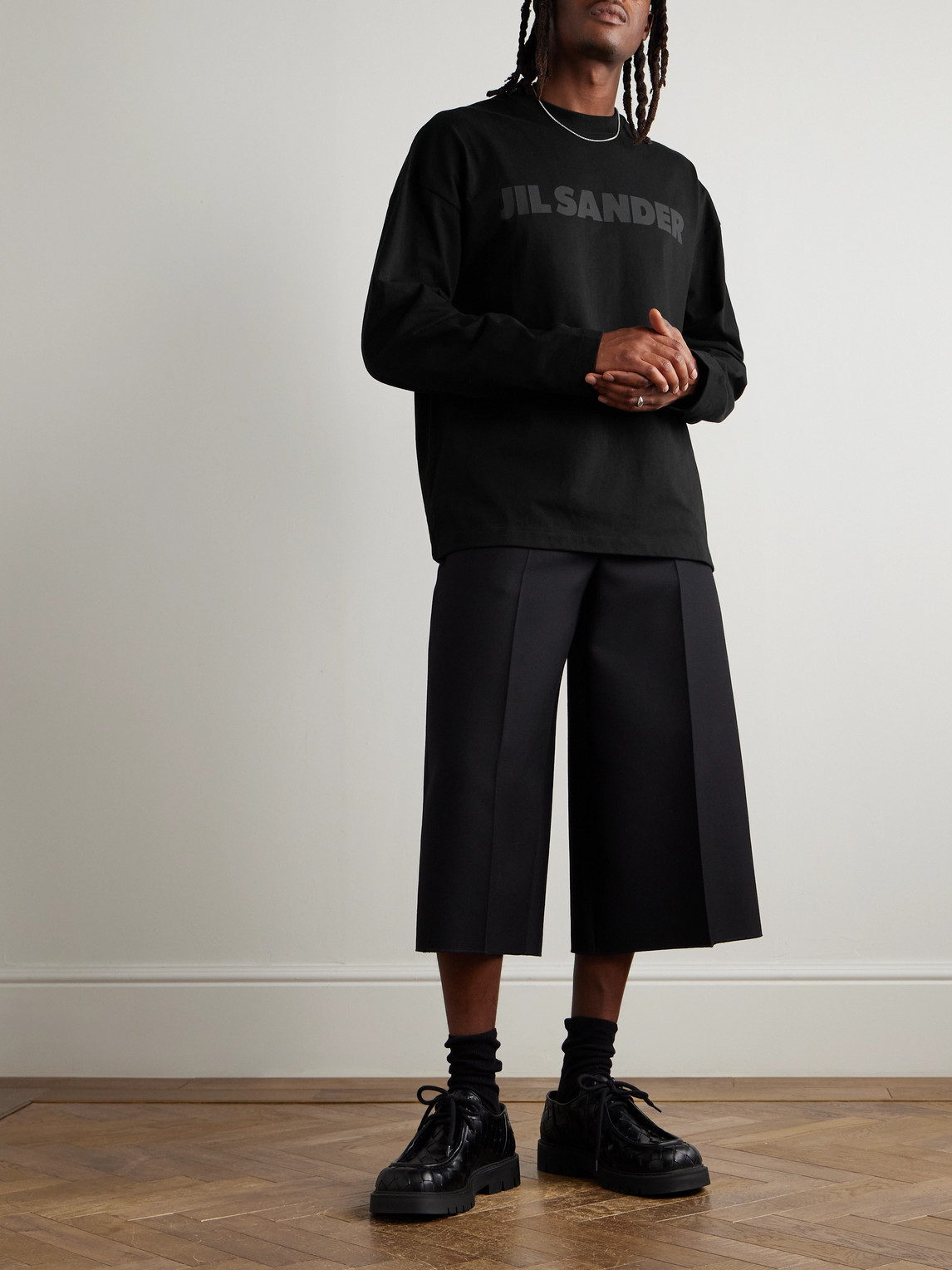 Tシャツ・カットソー Jil Sander Relaxed-Fit Cotton T-Shirt With Tonal Logo Print Jil Sander Relaxed-fit Cotton T-shirt With Tonal Logo Print