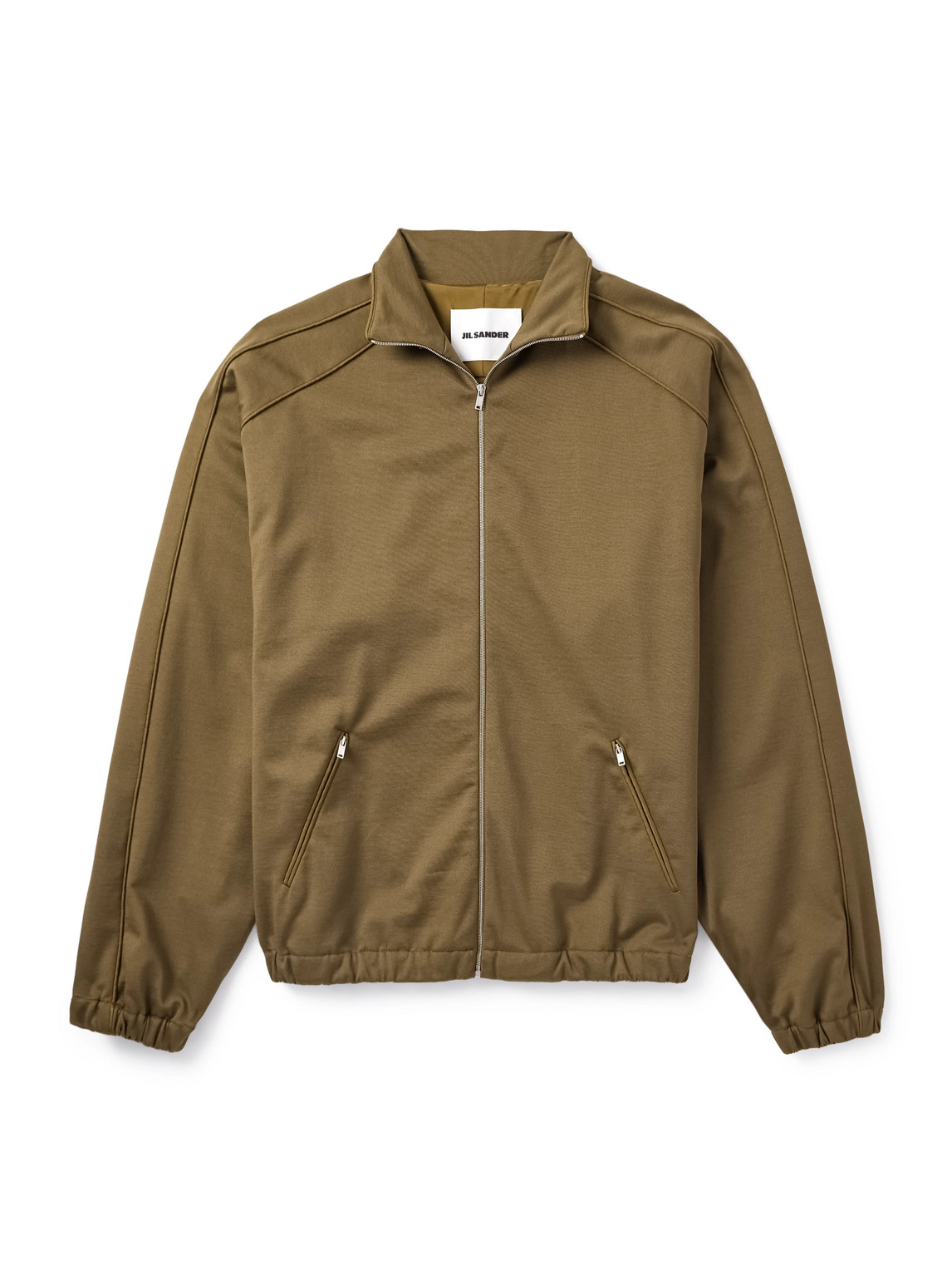 Oversized Cotton-Blend Jersey Zip-Up Sweatshirt
