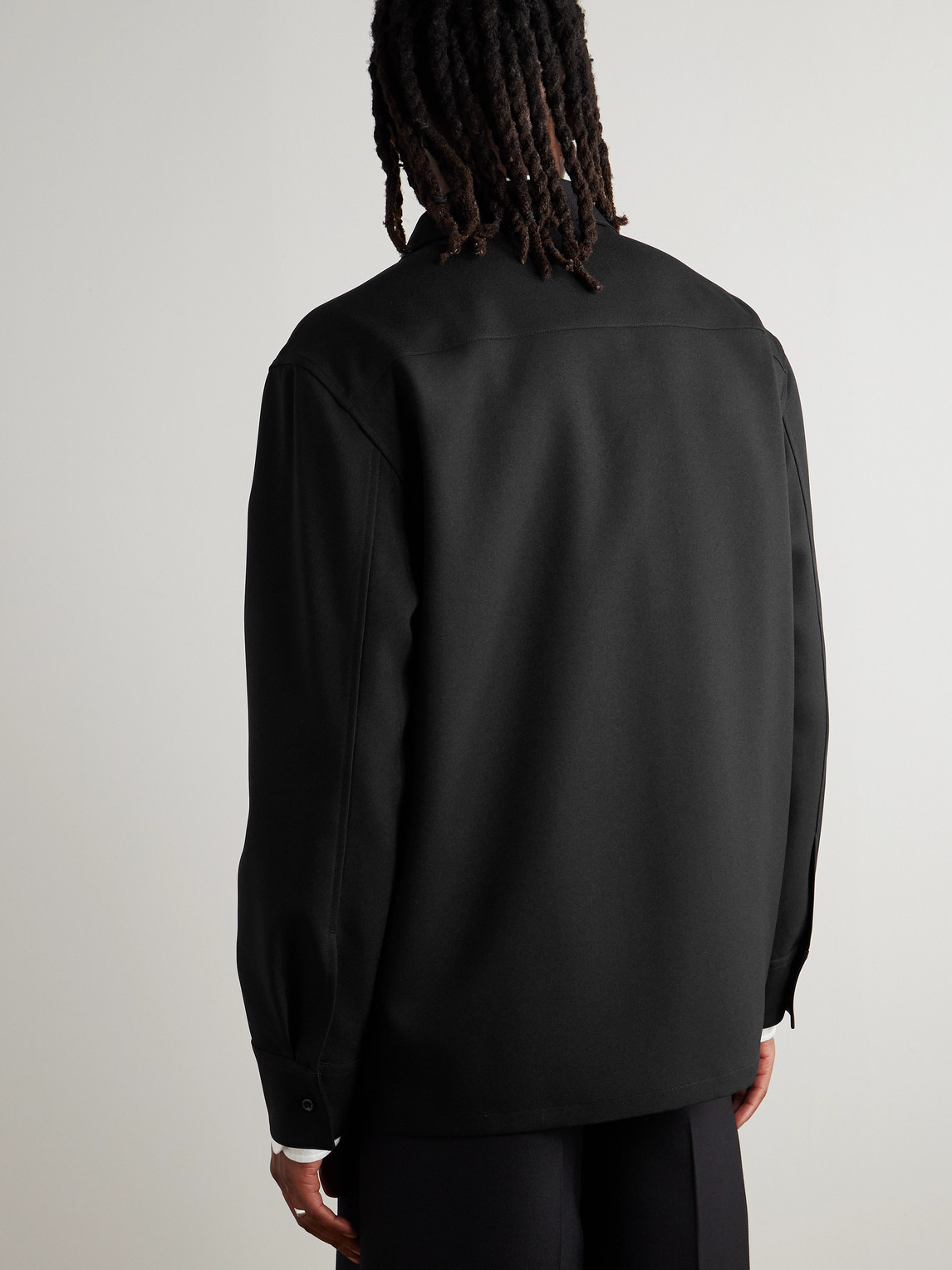 Jil Sander Straight Plain Jacket In Black