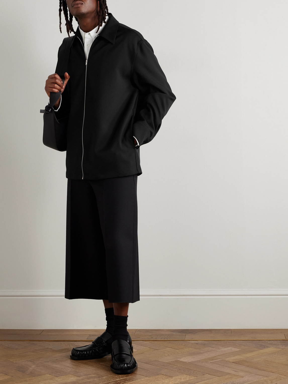 Jil Sander Straight Plain Jacket In Black