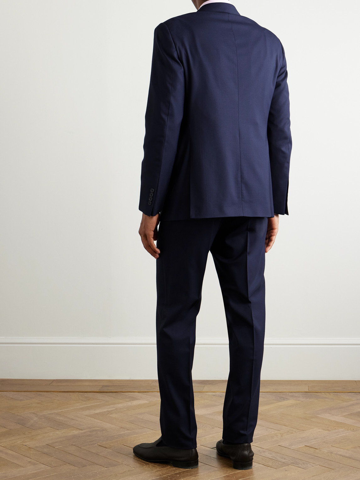 Shop Ralph Lauren Gregory Wool-serge Suit In Blue