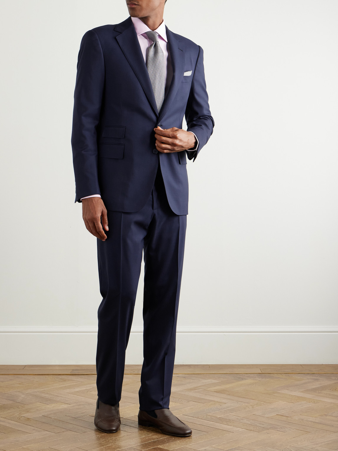 Shop Ralph Lauren Gregory Wool-serge Suit In Blue