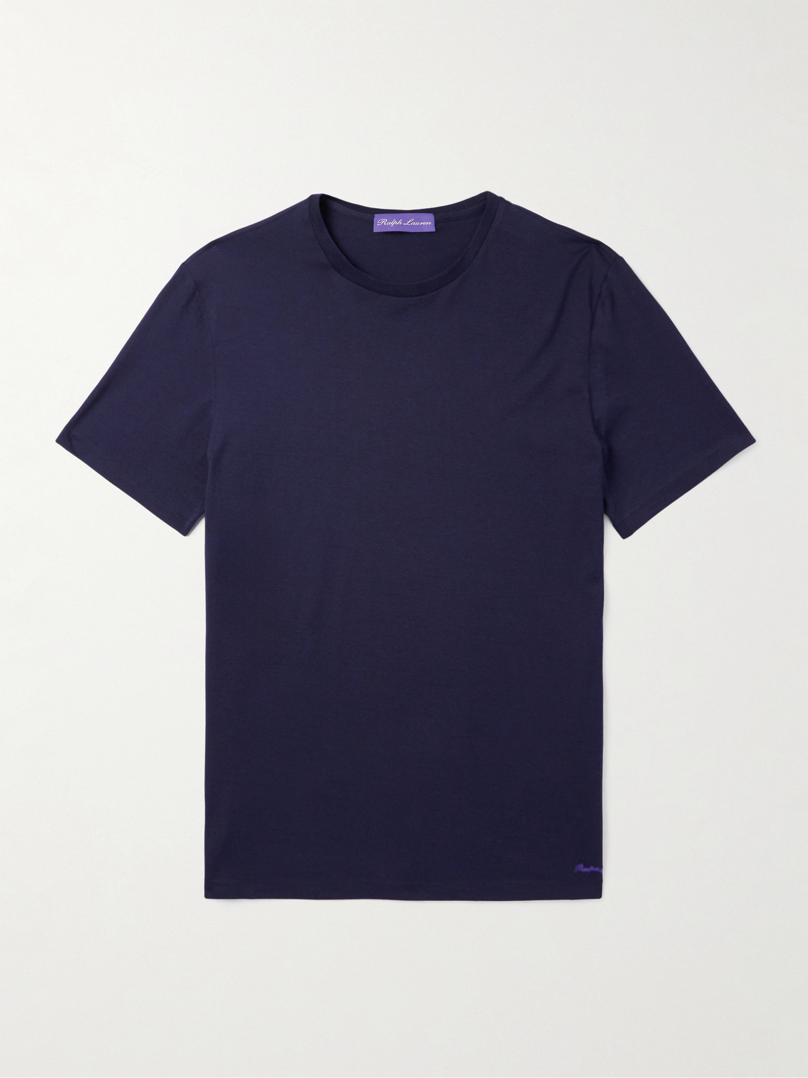 Ralph Lauren Purple Label Logo-Embroidered Cotton-Lisle T-Shirt - Men