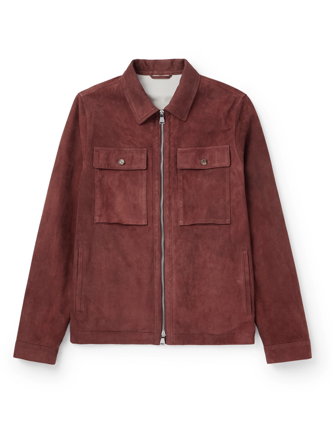 Valstar Jamie Suede Overshirt In Red