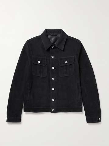 Black Padded Full-Grain Leather Biker Jacket | VALSTAR | MR