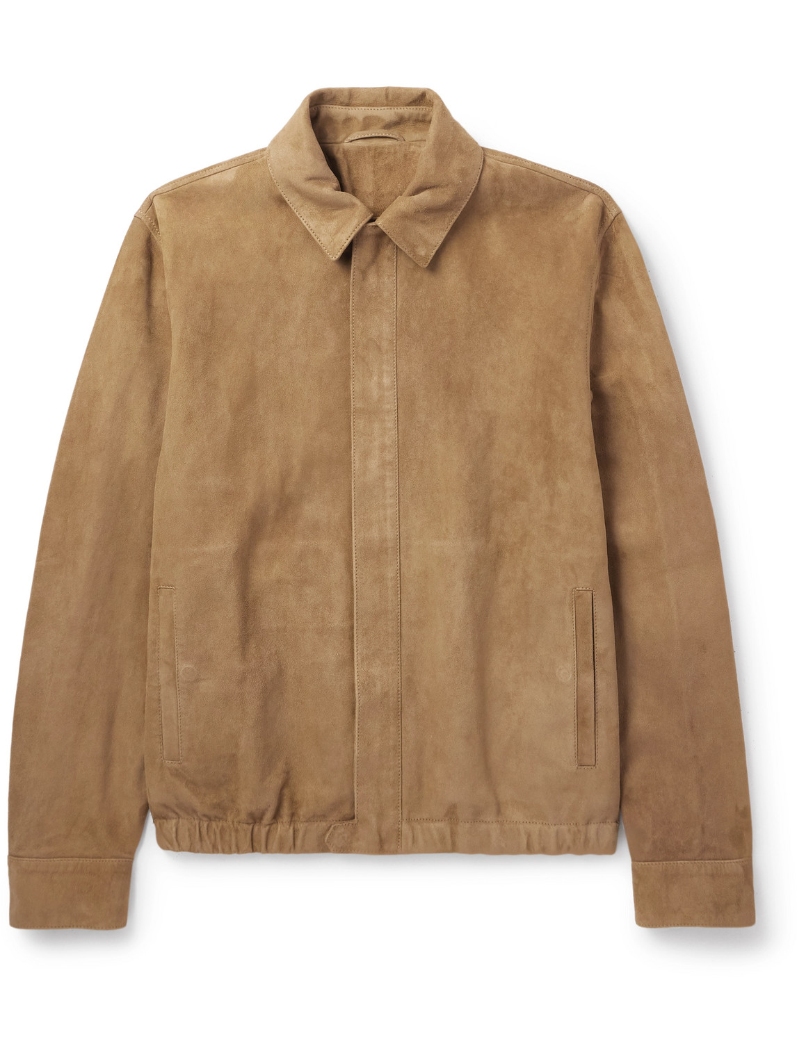 Valstar Roy Suede Blouson Jacket In Brown