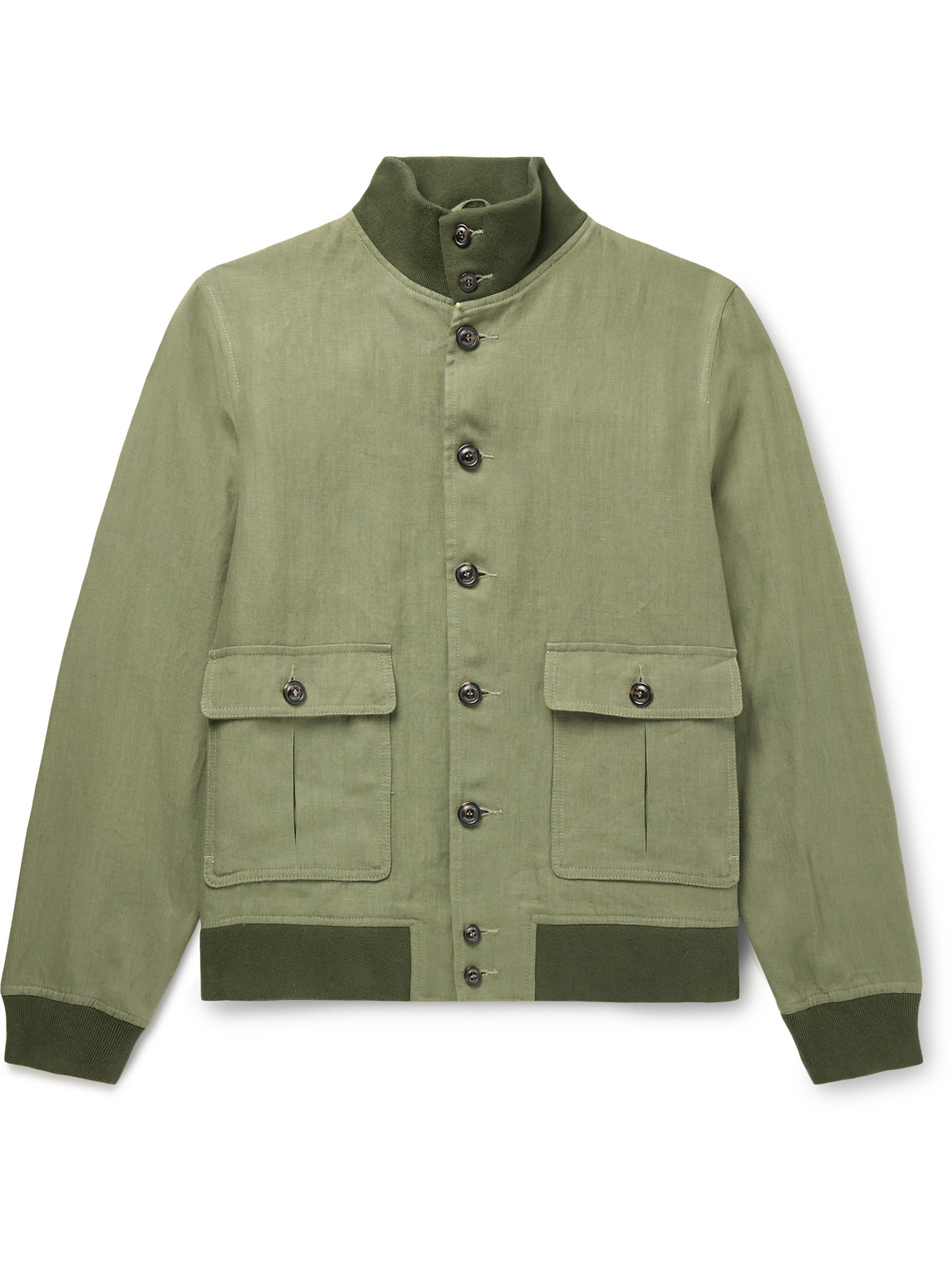 Valstarino Linen Bomber Jacket