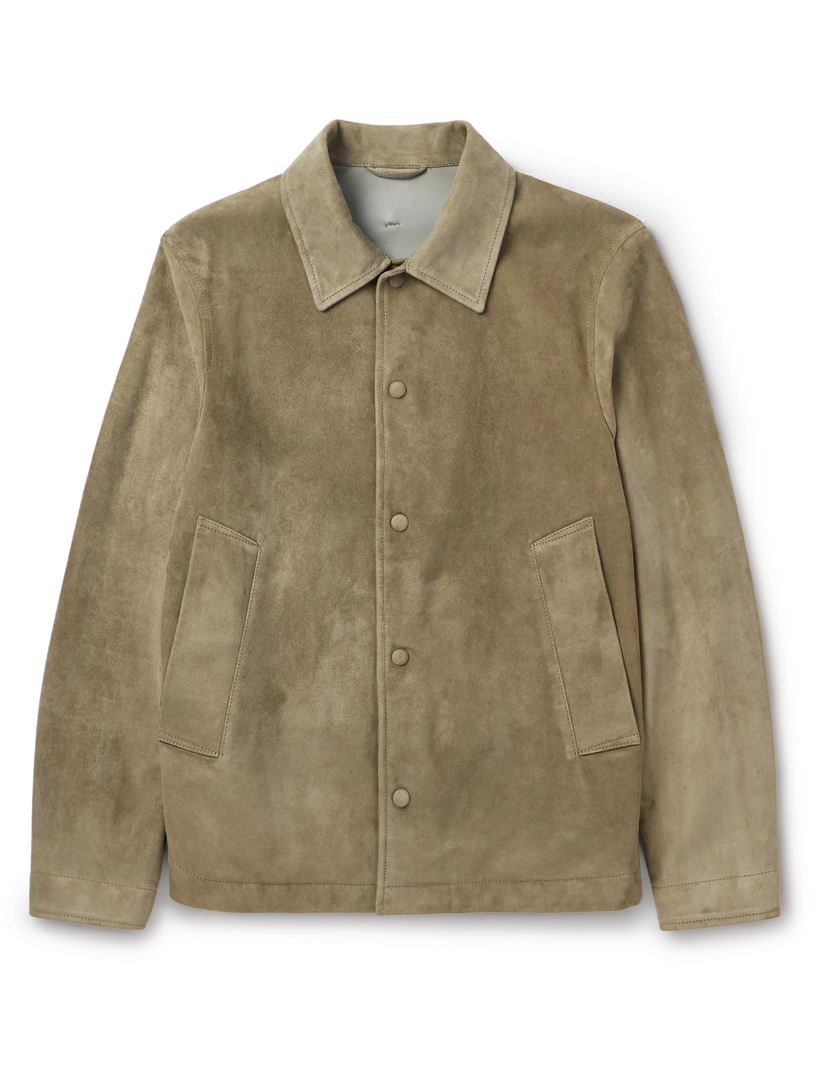Valstar Ted Suede Coach Jacket In Green