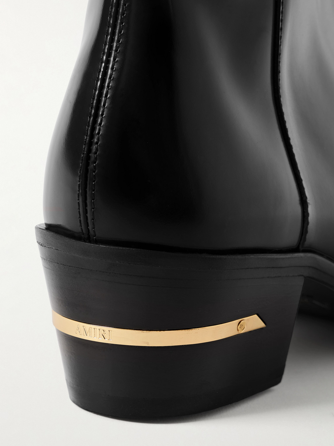 Amiri Glossed-leather Chelsea Boots In Black