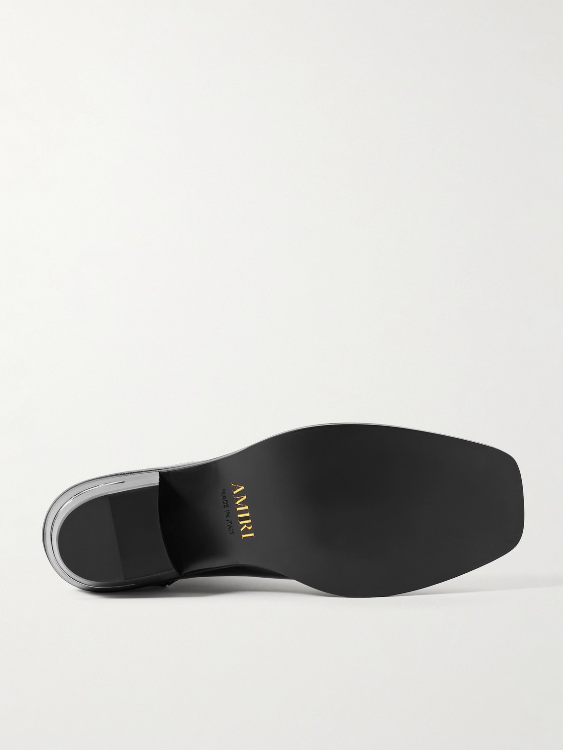 Amiri Glossed-leather Chelsea Boots In Black