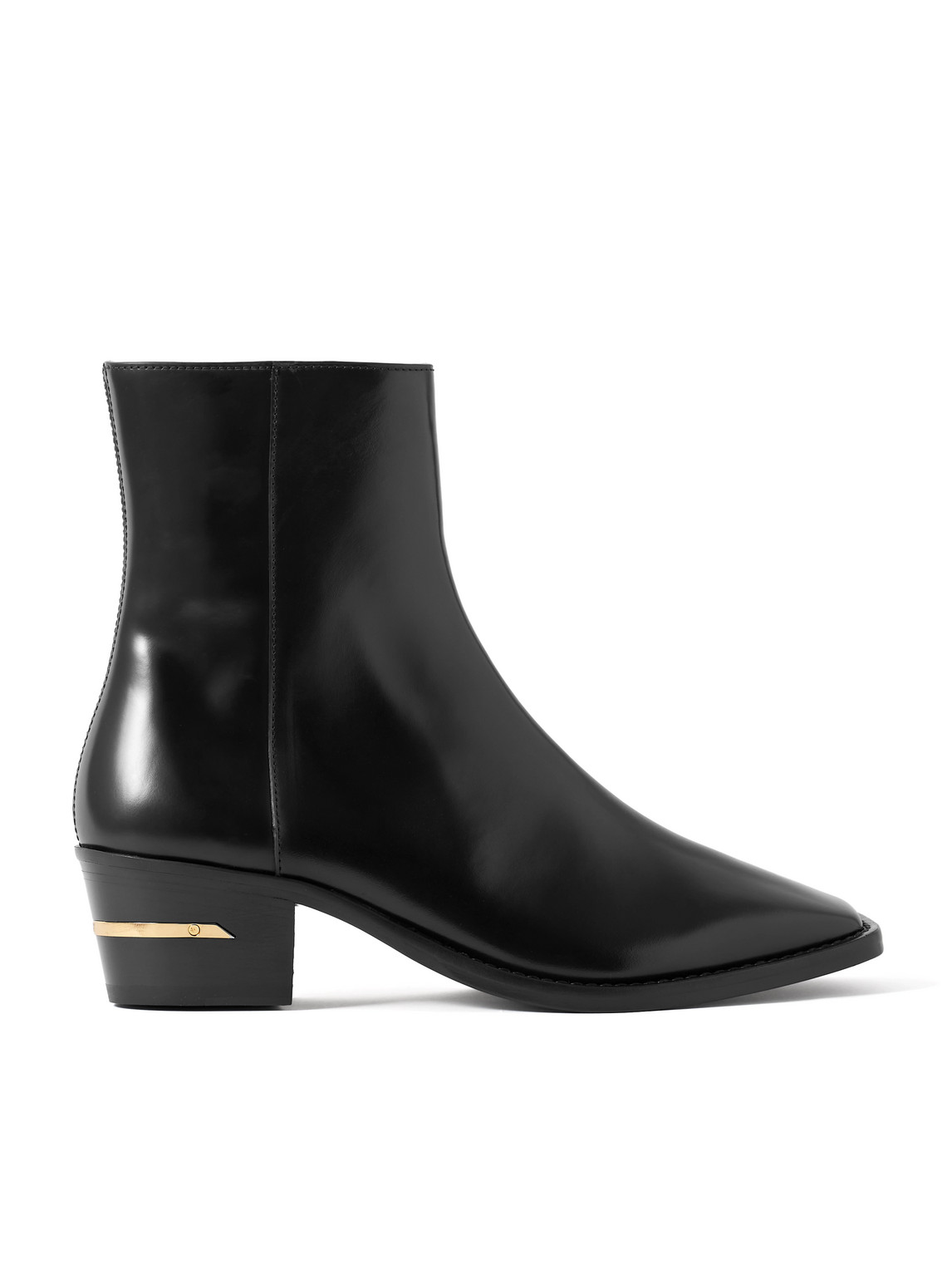 Amiri Glossed-leather Chelsea Boots In Black