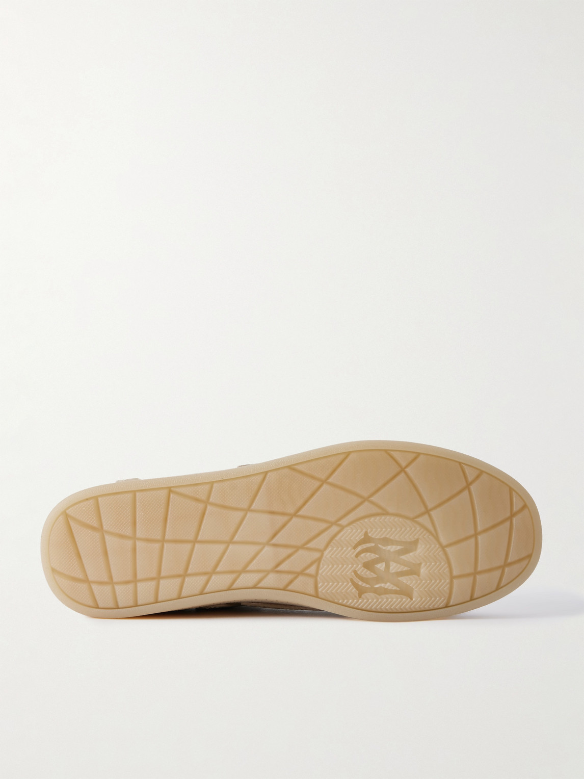 Amiri Beige Calf Leather Bos Taurus Athletic Sneakers In Brown