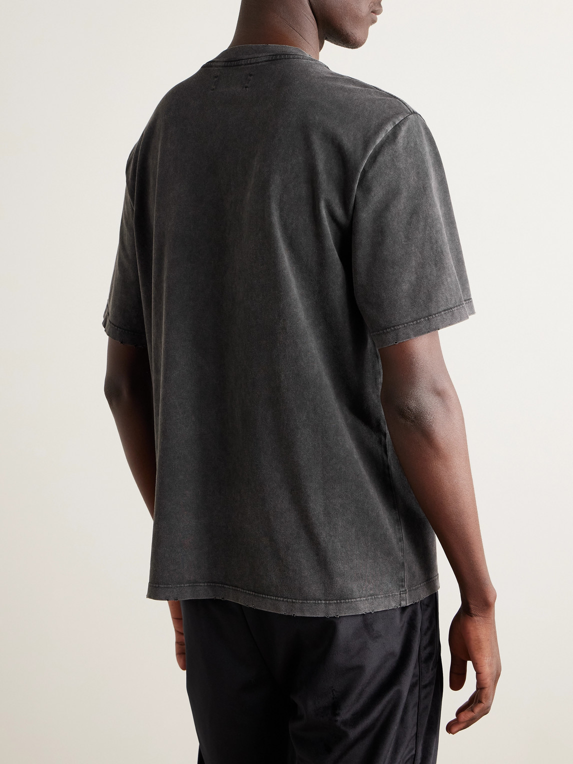 Amiri Groovy Logo-print Cotton-jersey T-shirt In Black