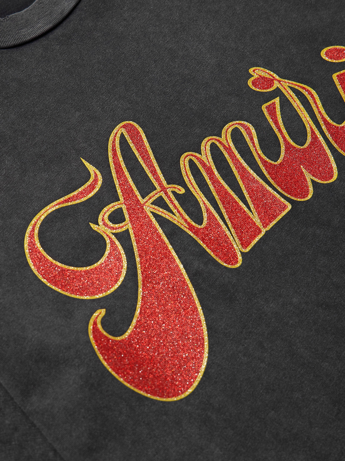 Amiri Groovy Logo-print Cotton-jersey T-shirt In Black