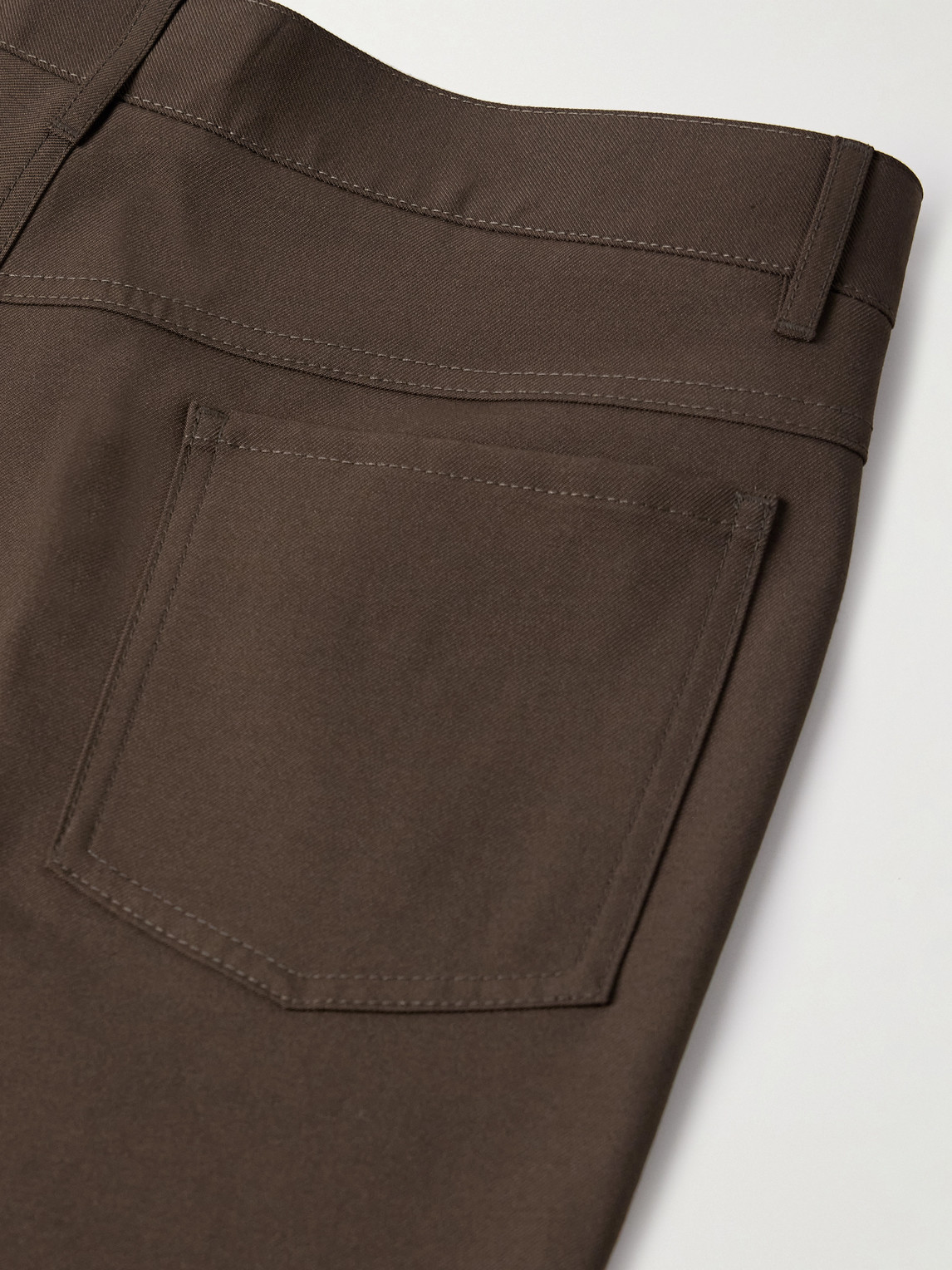 Amiri Brown Tailored Flare Trousers In Burgundy