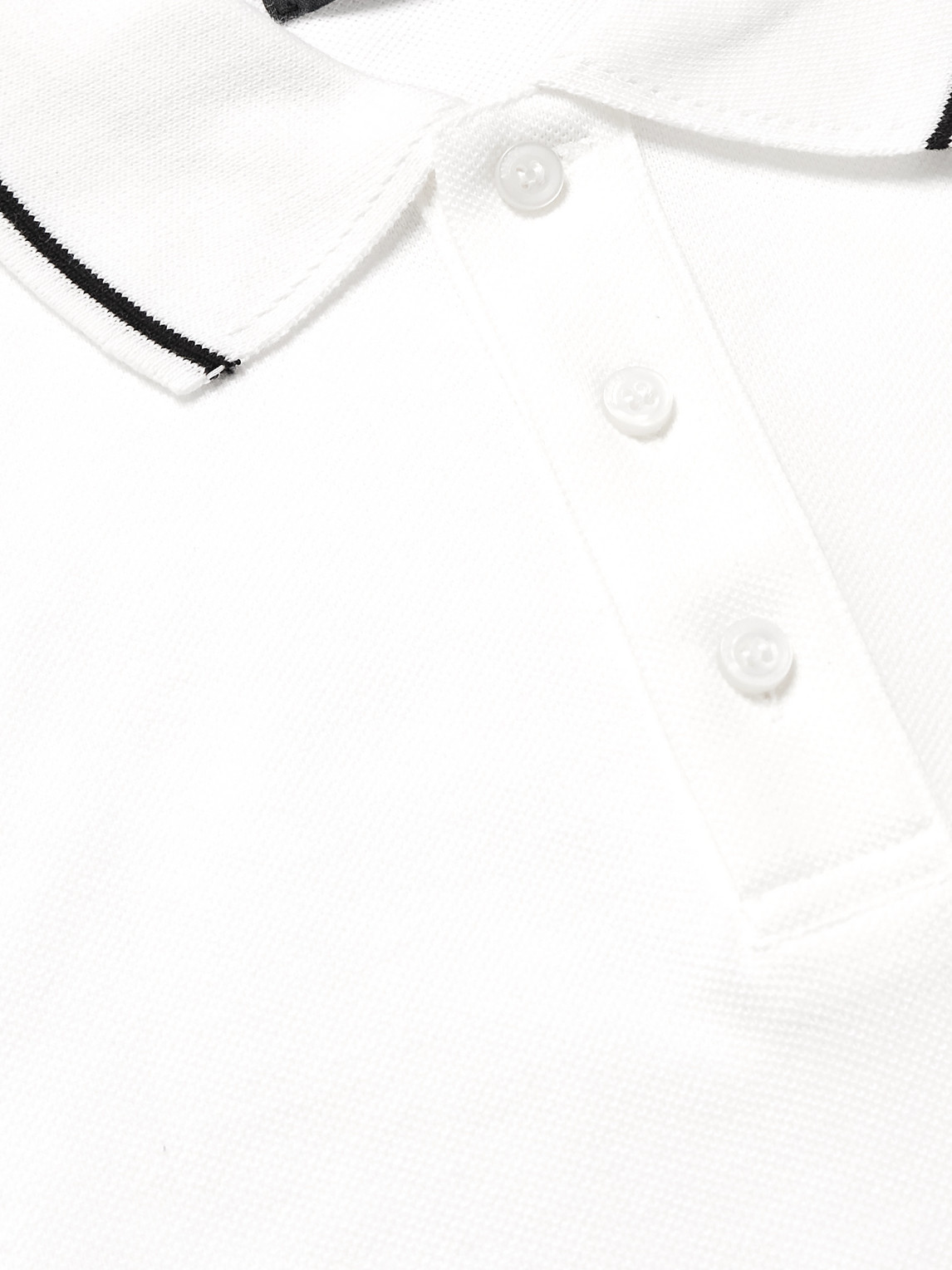 Amiri Cotton Polo Shirt In White