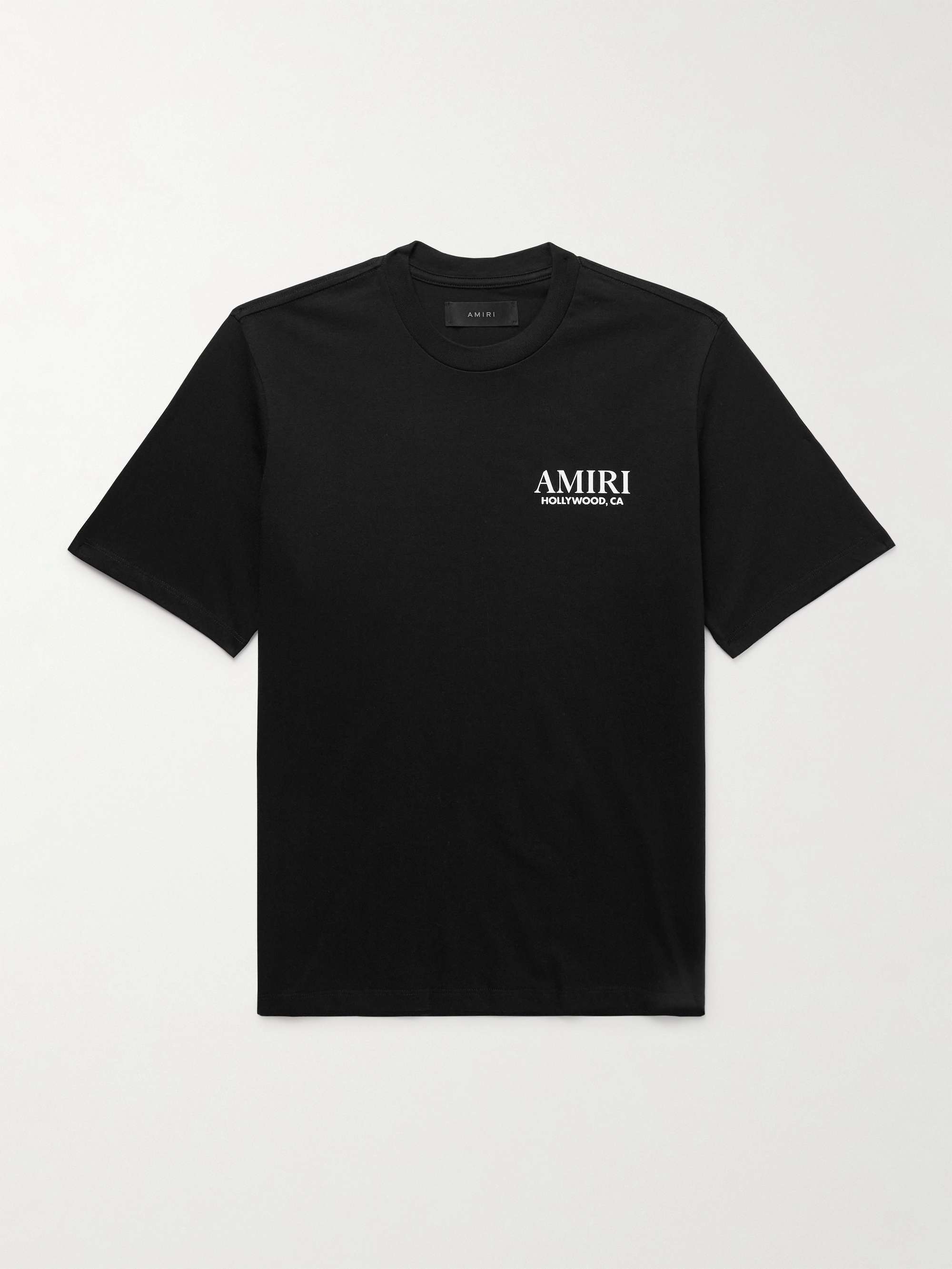 AMIRI Stencil Logo-Print Cotton-Jersey T-Shirt for Men | MR AMIRI Stencil Logo-Print Cotton-Jersey T-Shirt for Men | MR