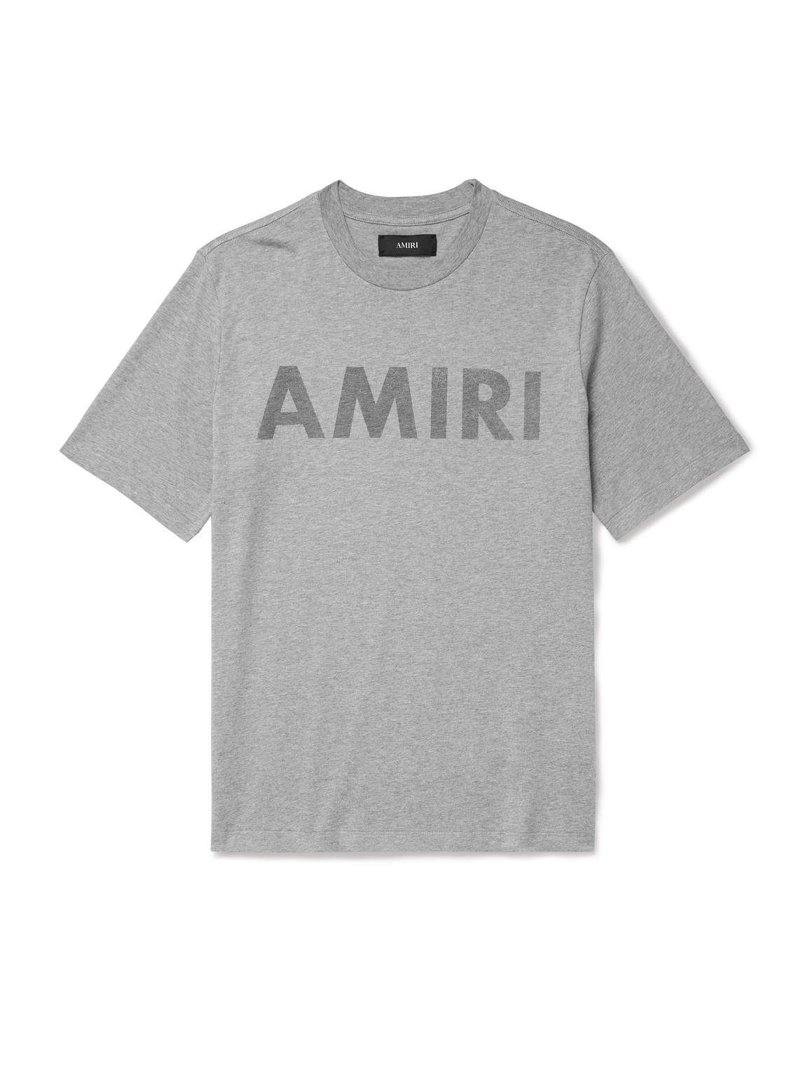 Amiri Stencil Logo-print Cotton-jersey T-shirt In Gray