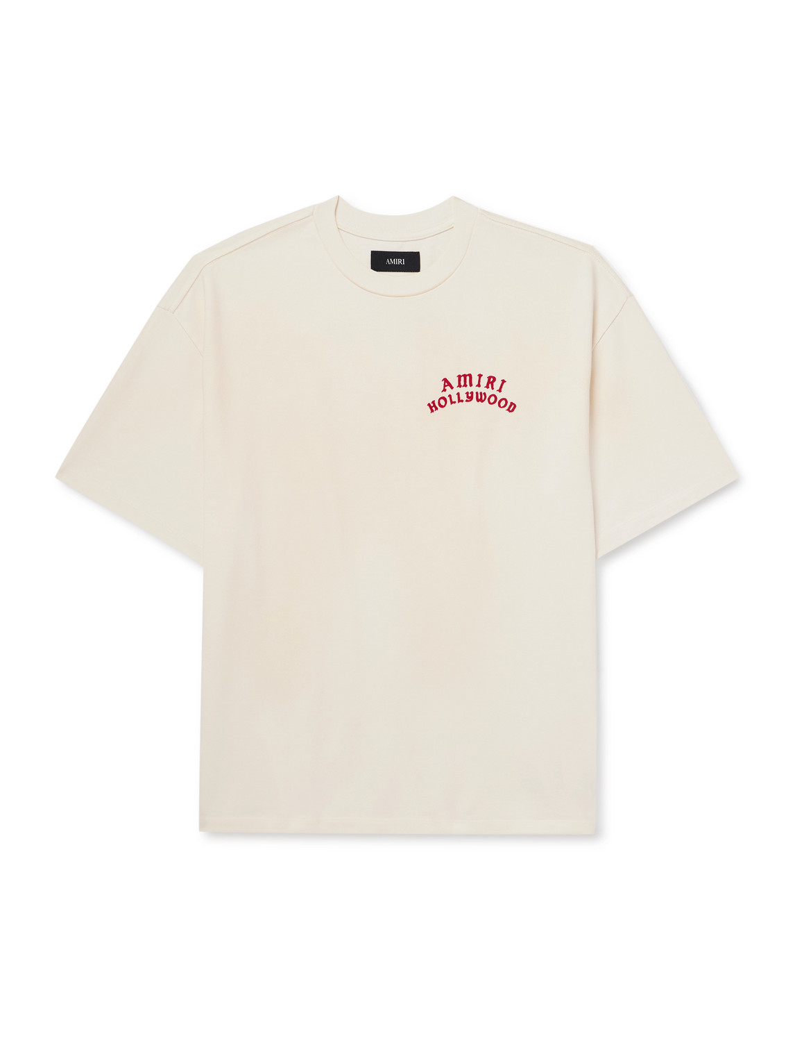 Amiri Hollywood Logo-print Cotton-jersey T-shirt