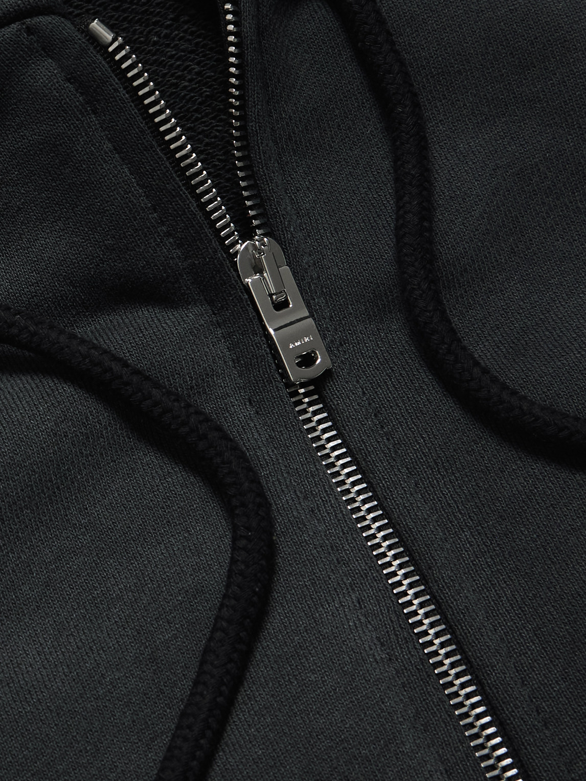 Amiri Felpa In Cotone Ardesia  Uomo In Black