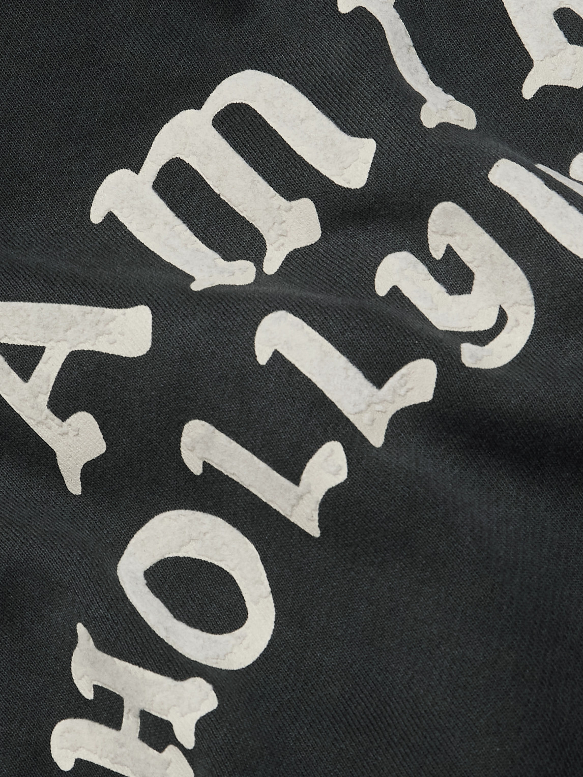 Amiri Felpa In Cotone Ardesia  Uomo In Black