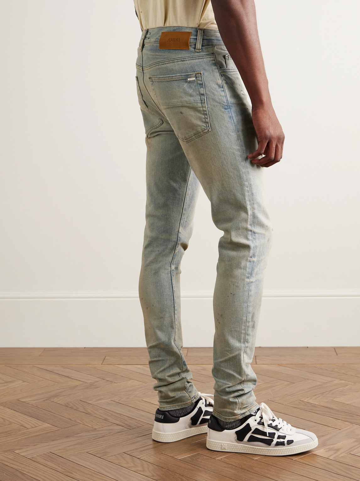 Amiri Stack Skinny-fit Distressed Jeans