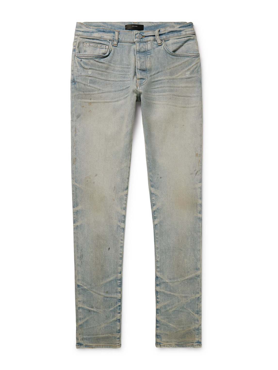 Amiri Stack Skinny-fit Distressed Jeans
