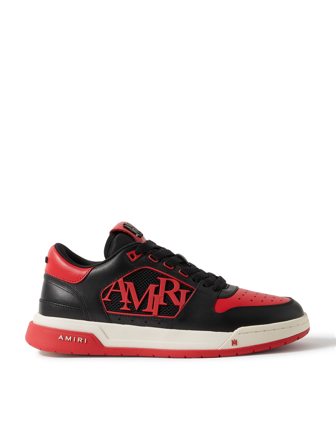Classic Low Logo-Appliquéd Rubber-Trimmed Leather Sneakers