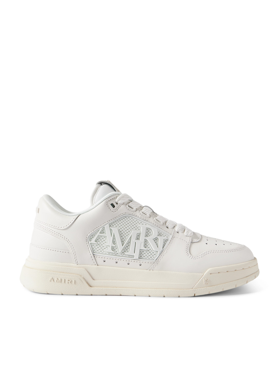 Classic Low Logo-Appliquéd Rubber-Trimmed Leather Sneakers
