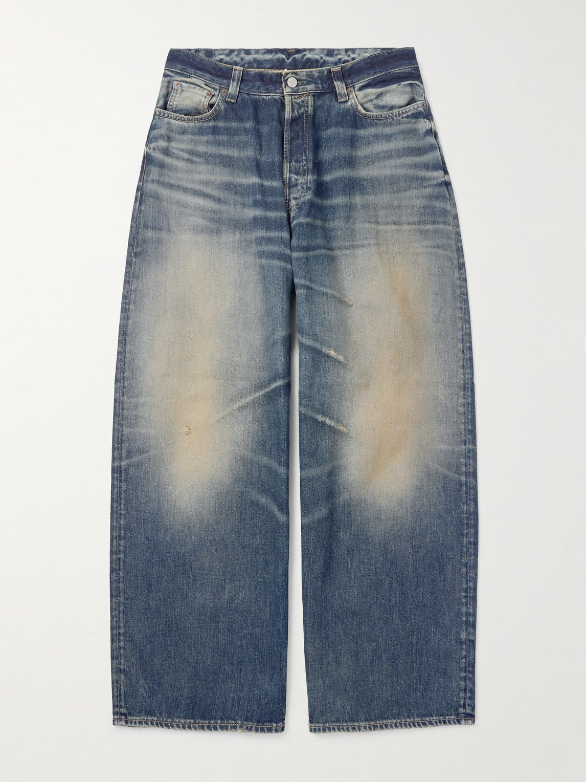 Acne Studios Mens Rocka Straight-leg Denim Jeans Dark Blue