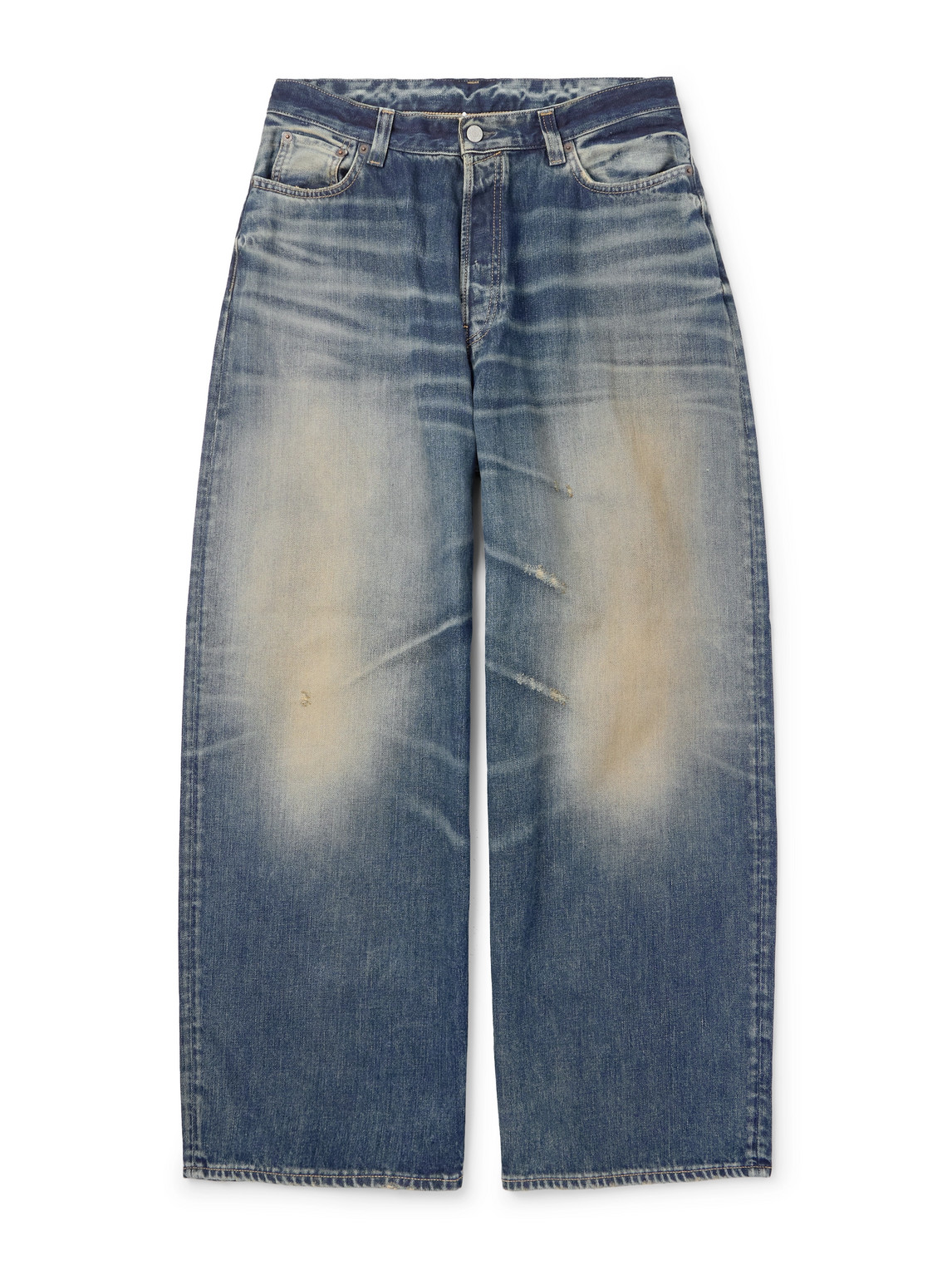 Acne Studios Wide-leg Distressed Jeans