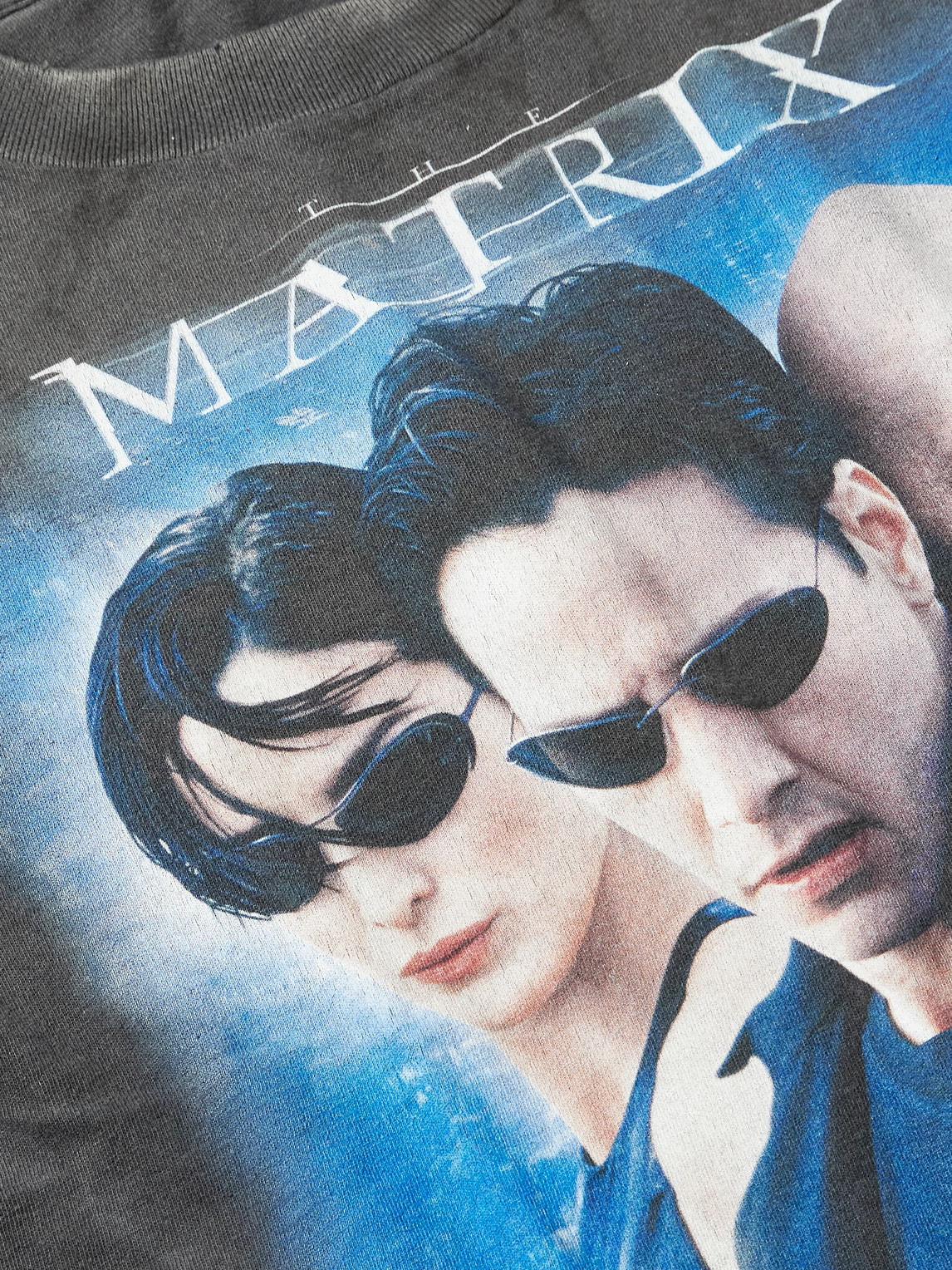 Saint Mxxxxxx The Matrix Printed Cotton-jersey T-shirt In Black