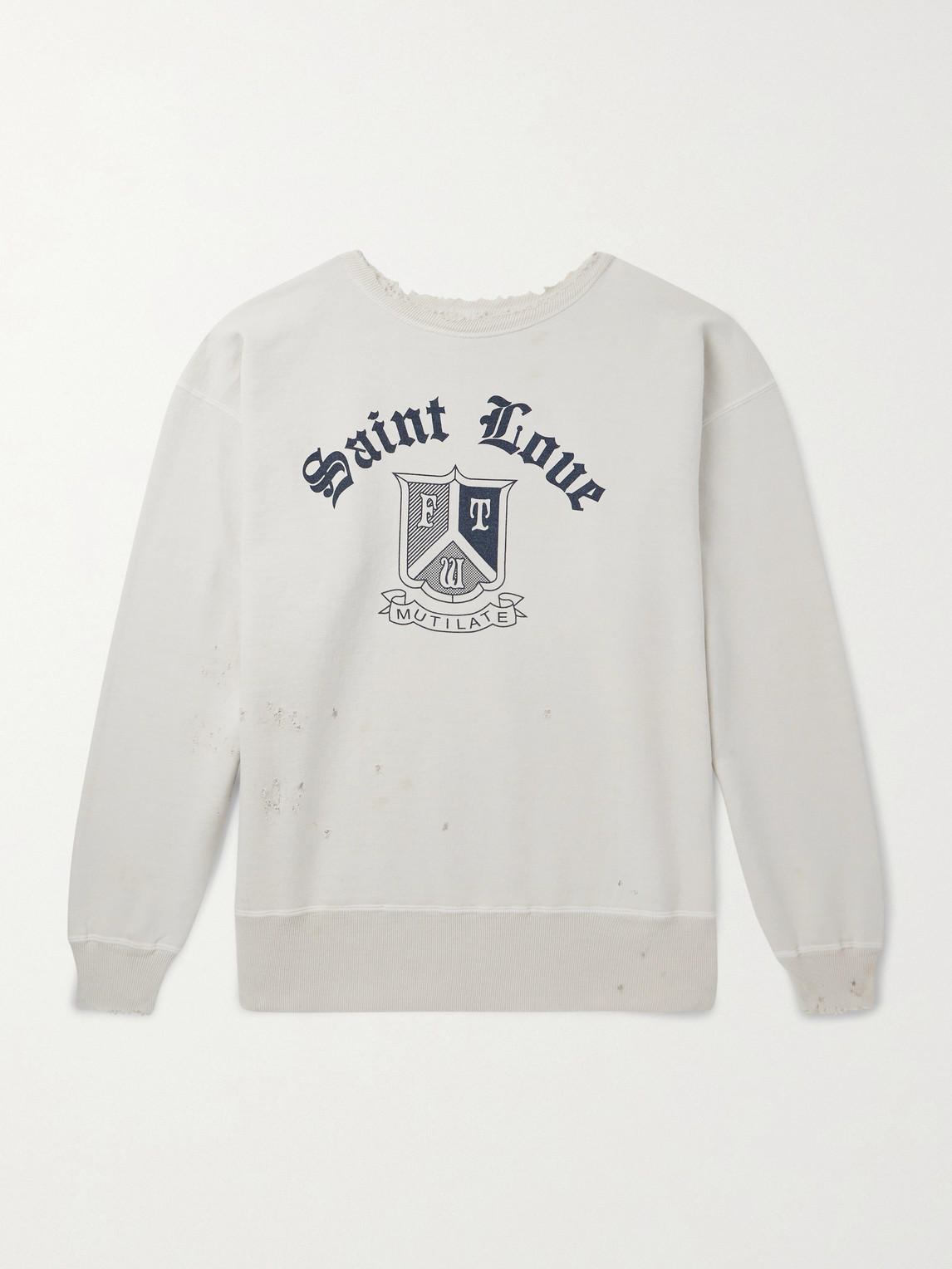 SAINT Mxxxxxx Logo-Print Cotton-Jersey weatshirt - Men