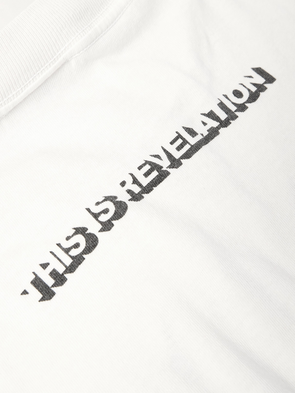 Saint Mxxxxxx Alpha Logo-print Cotton-jersey T-shirt In White