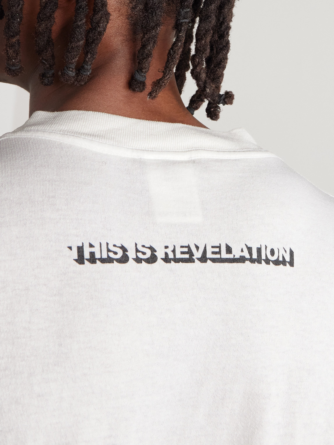 Saint Mxxxxxx Alpha Logo-print Cotton-jersey T-shirt In White
