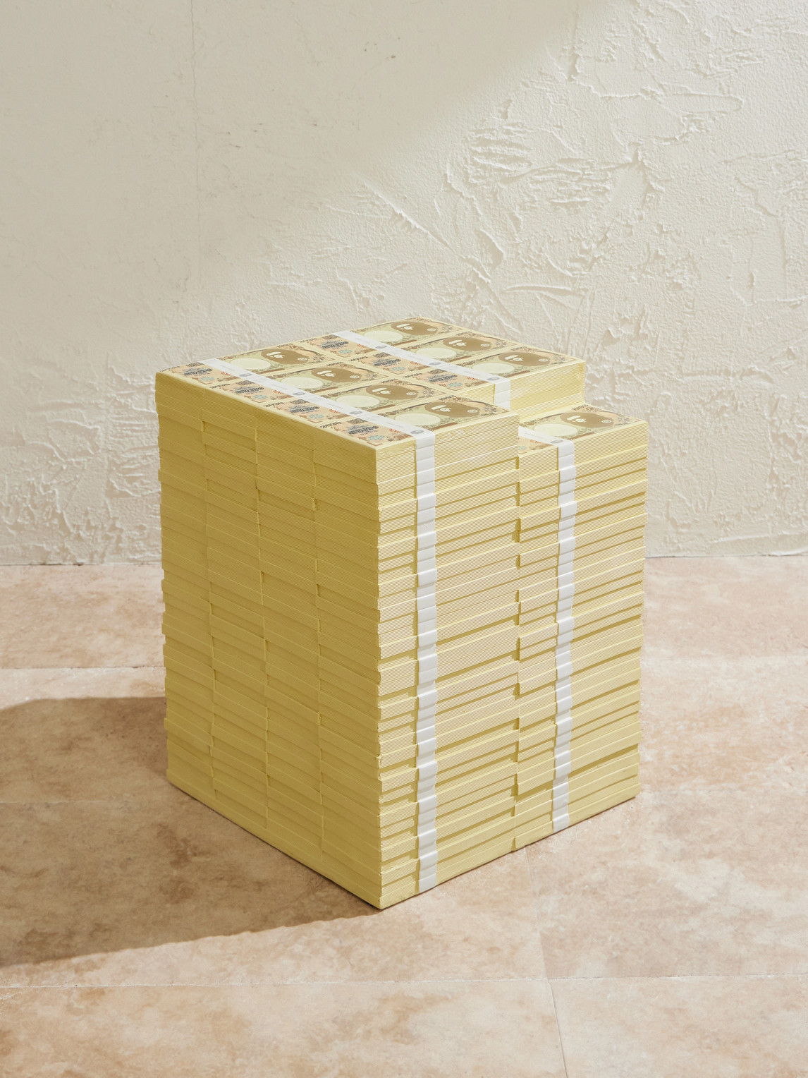 Saint Mxxxxxx Bape Money Resin Stool In Yellow