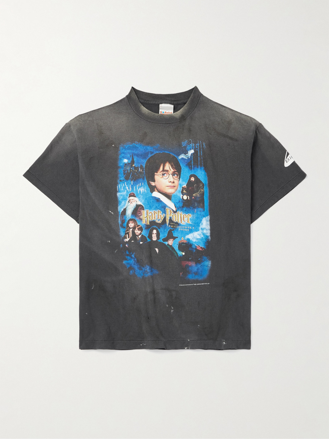 SAINT Mxxxxxx Harry Potter and The Philosopher's tone Printed Cotton-Jersey T-hirt - Men