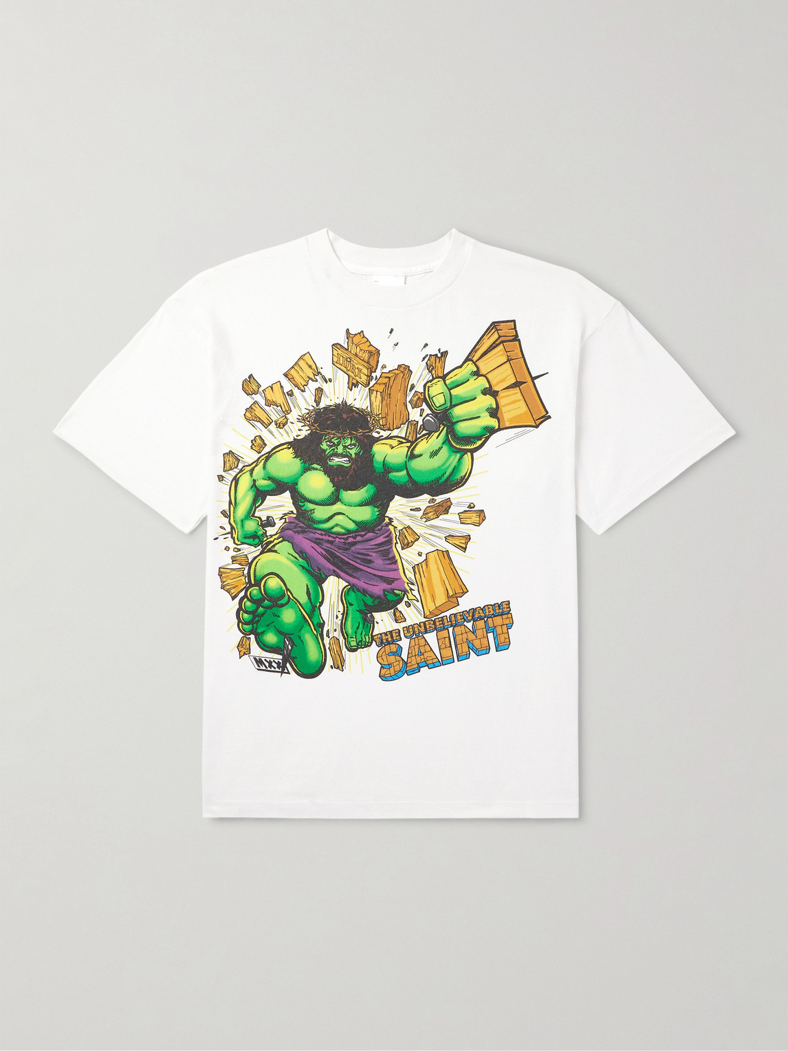 SAINT Mxxxxxx Printed Cotton-Jersey T-hirt - Men