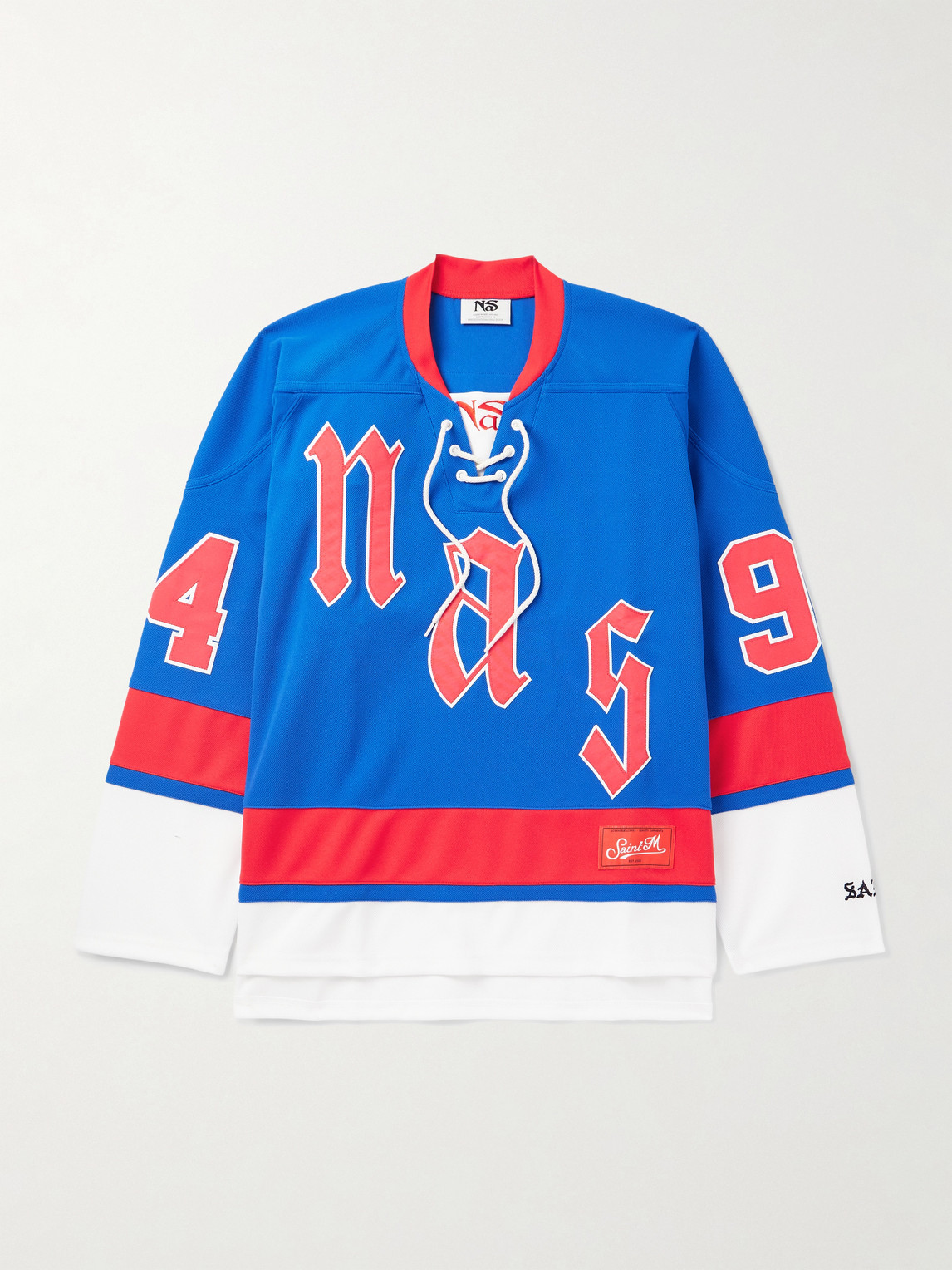 SAINT Mxxxxxx Nas Logo-Appliquéd Jersey Shirt - Men