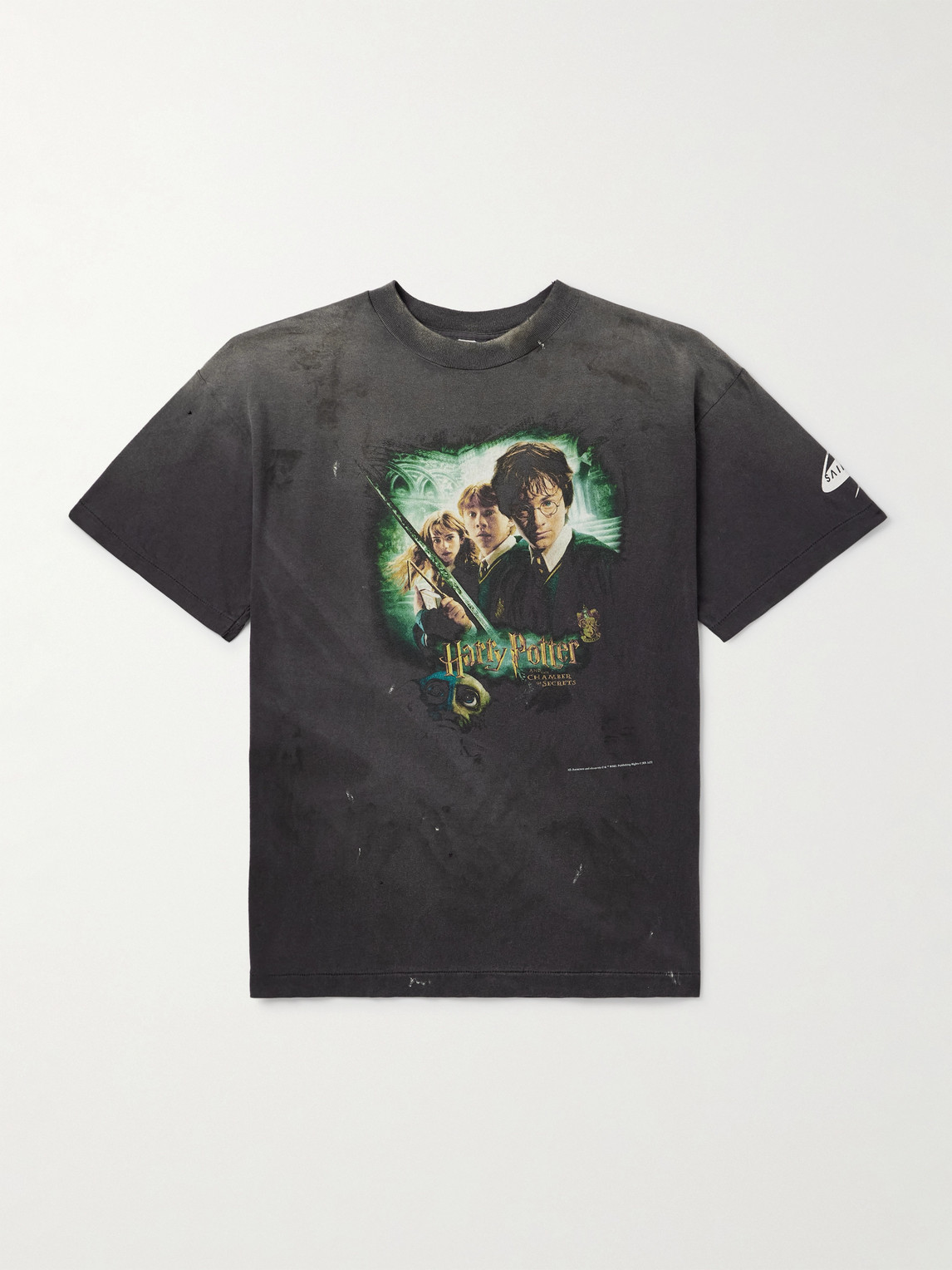 SAINT Mxxxxxx Harry Potter and The Chamber of ecrets Printed Cotton-Jersey T-hirt - Men