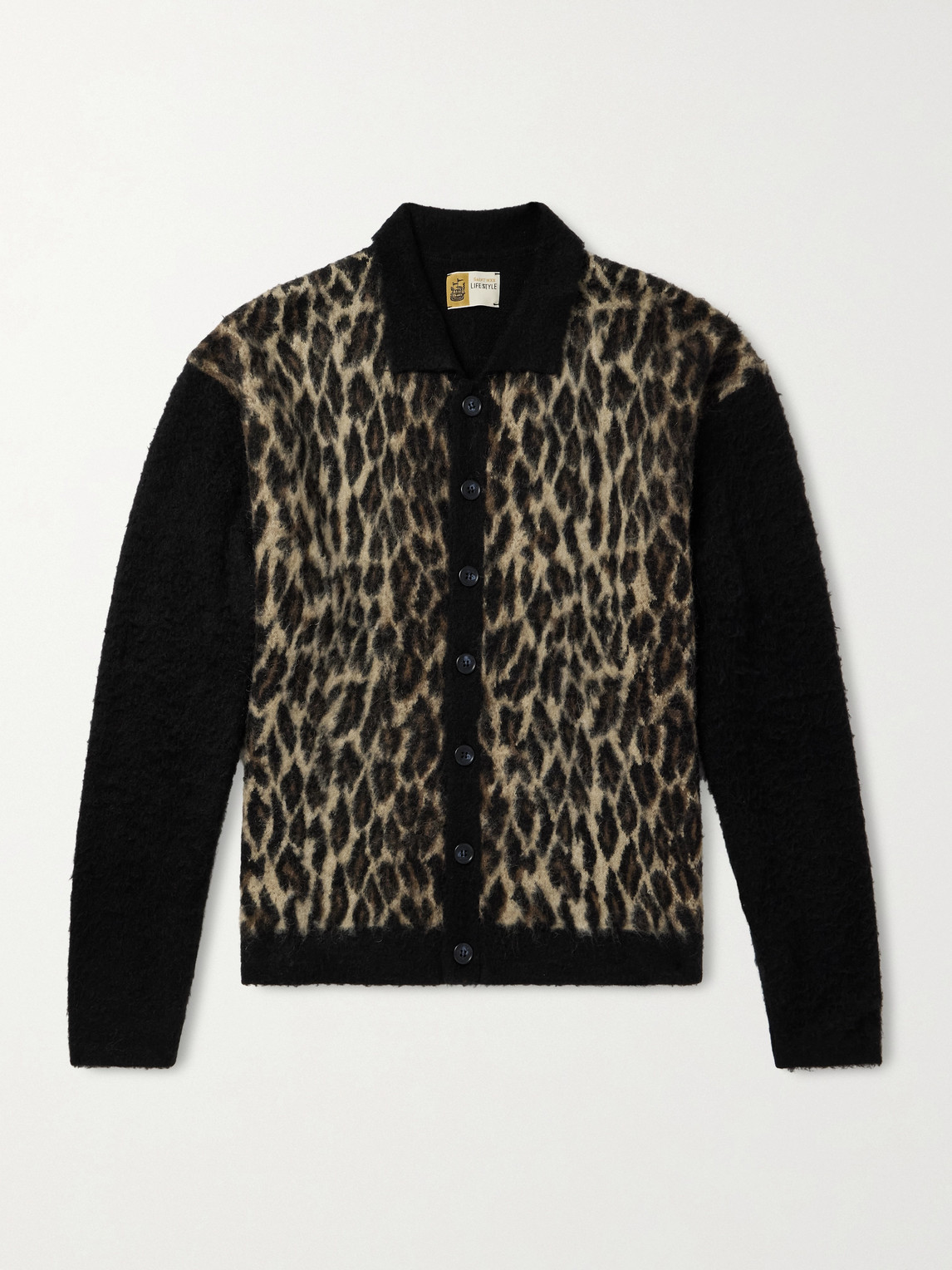 SAINT Mxxxxxx Leopard-Jacquard Cardigan - Men