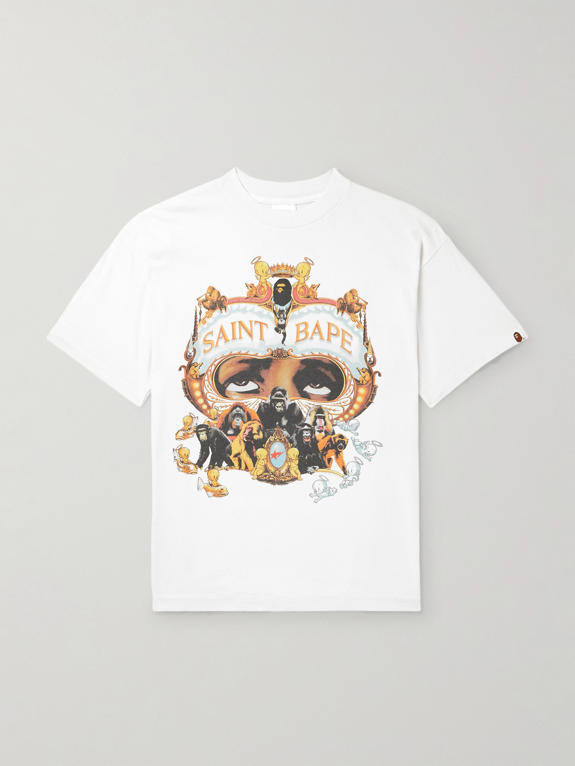 SAINT Mxxxxxx BAPE® Generation Printed Cotton-Jersey T-hirt - Men