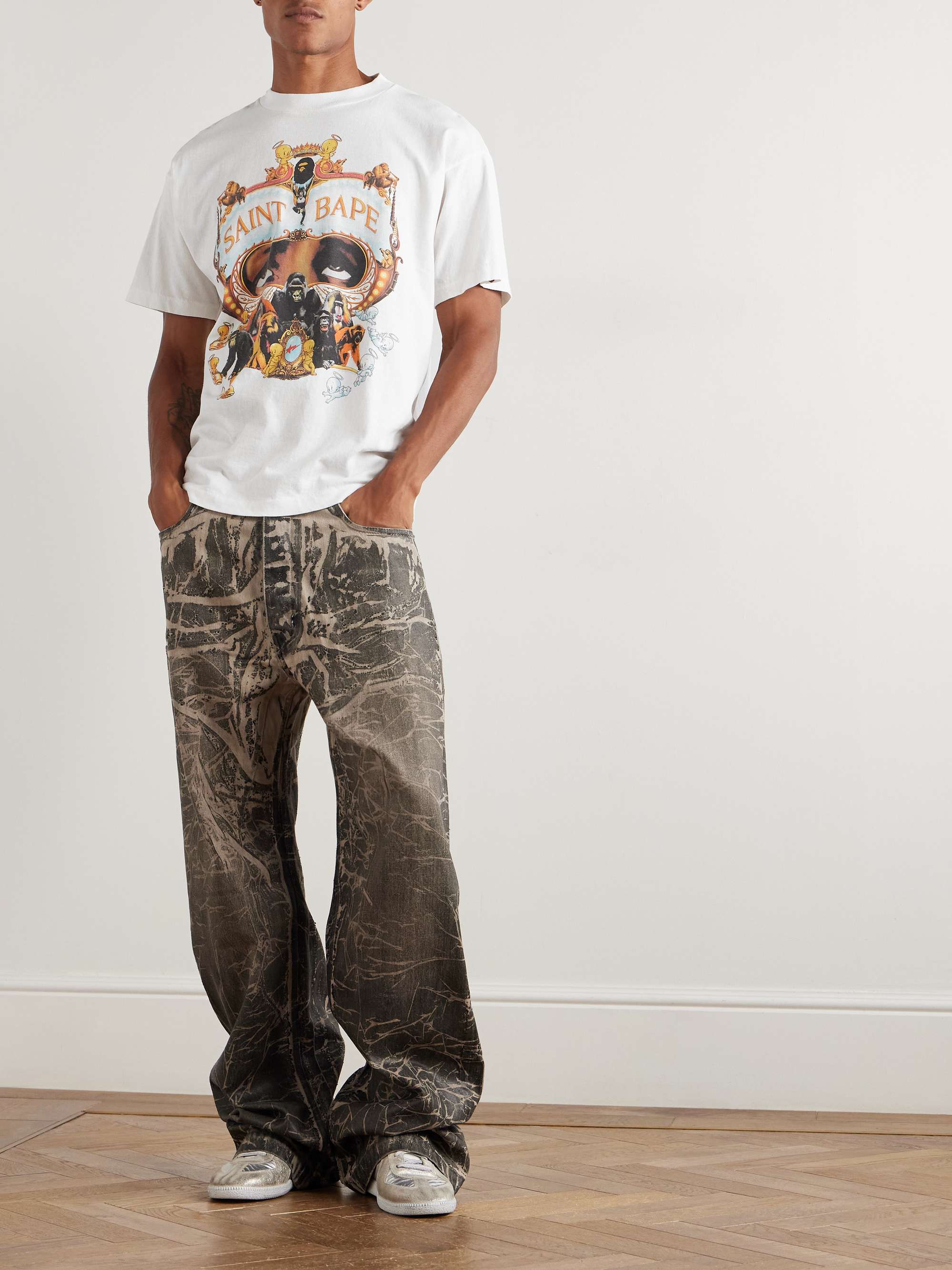 【 BAPE X SAINT MXXXXXX 】GENERATION TEE SAINT Mxxxxxx x A BATHING APE® BAPE_SS TEE/GENERATION