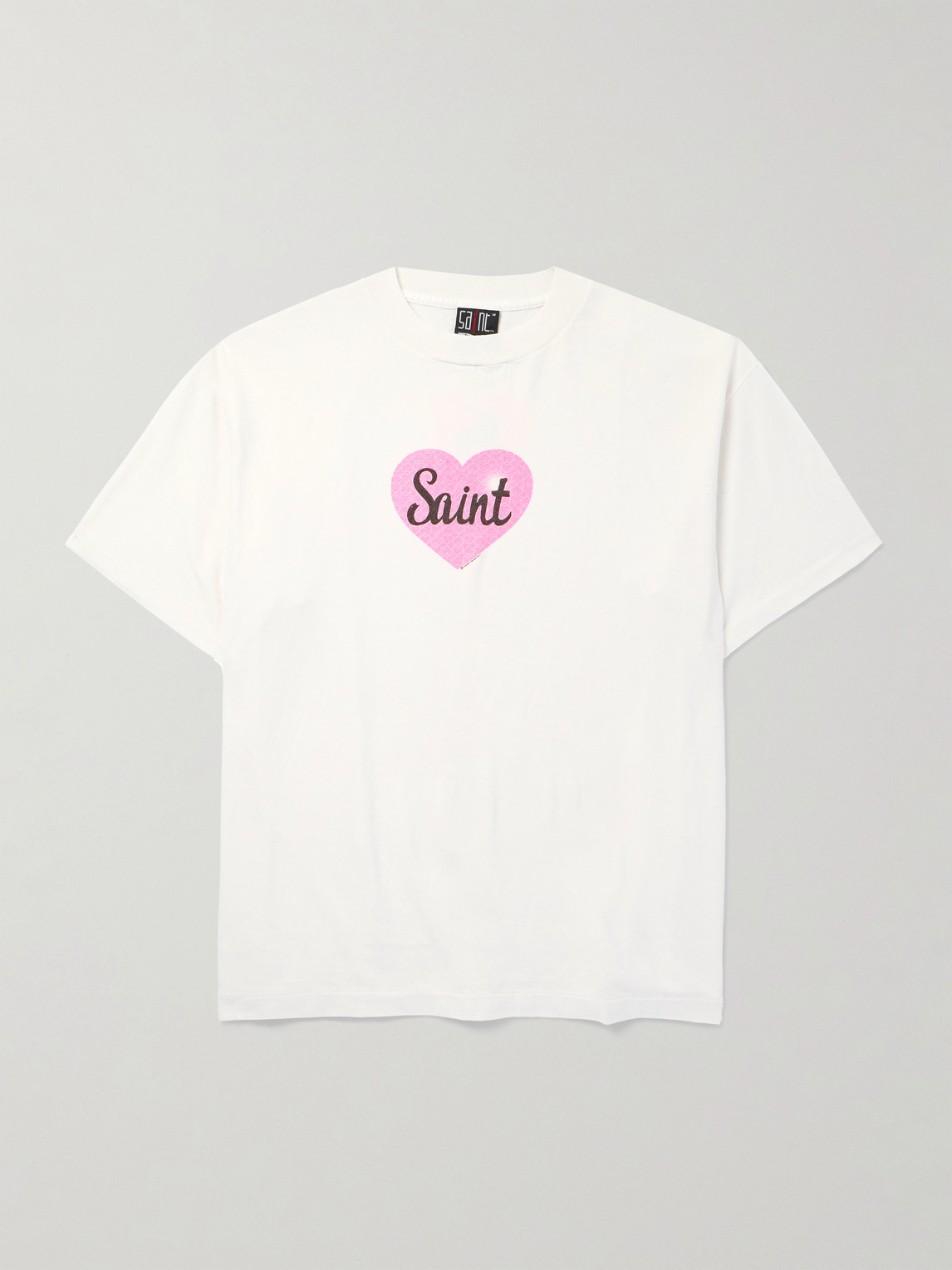 SAINT Mxxxxxx Heart Logo-Print Cotton-Jersey T-hirt - Men
