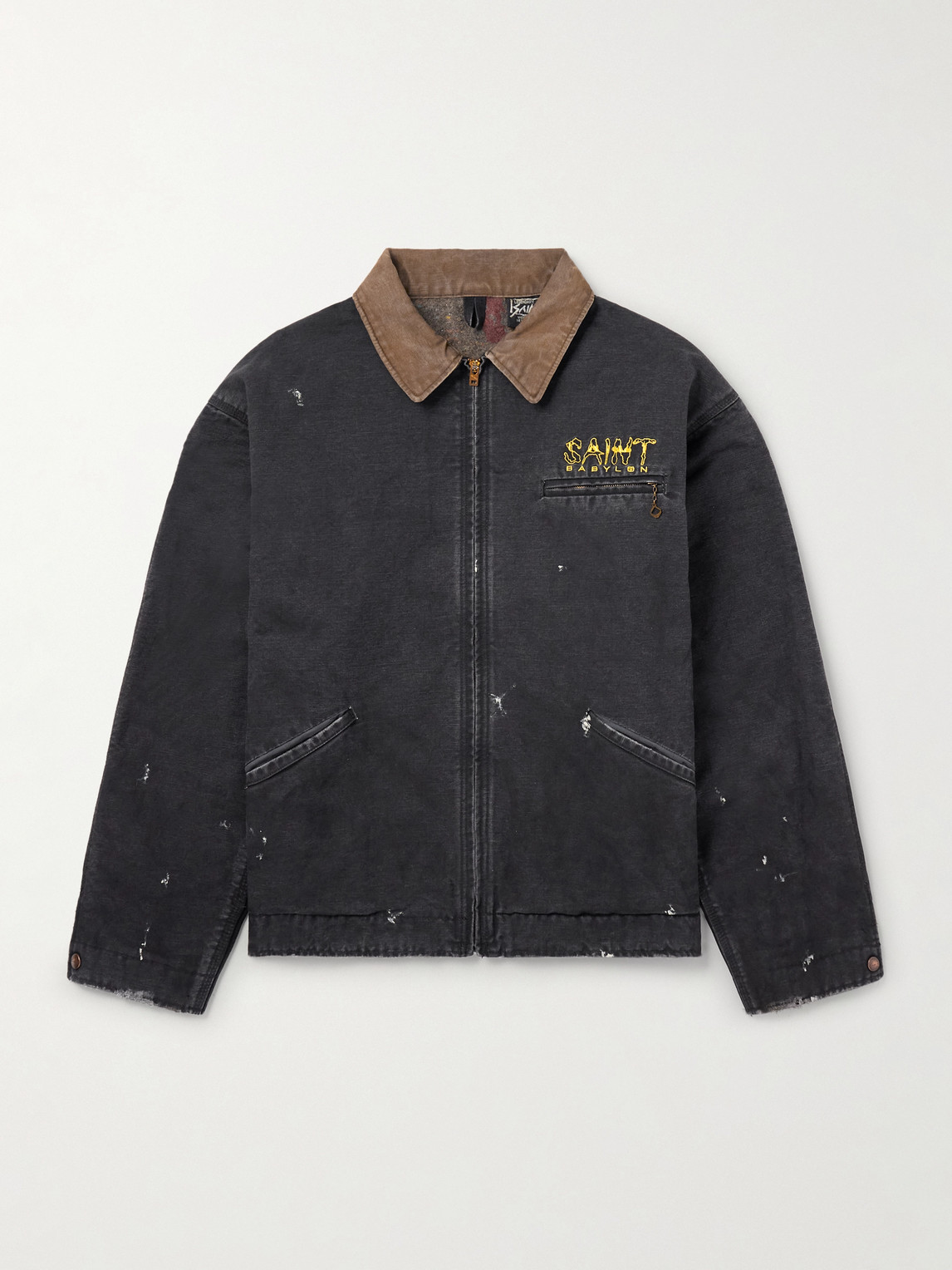 SAINT Mxxxxxx Babylon Detroit Logo-Embroidered Cotton Jacket - Men