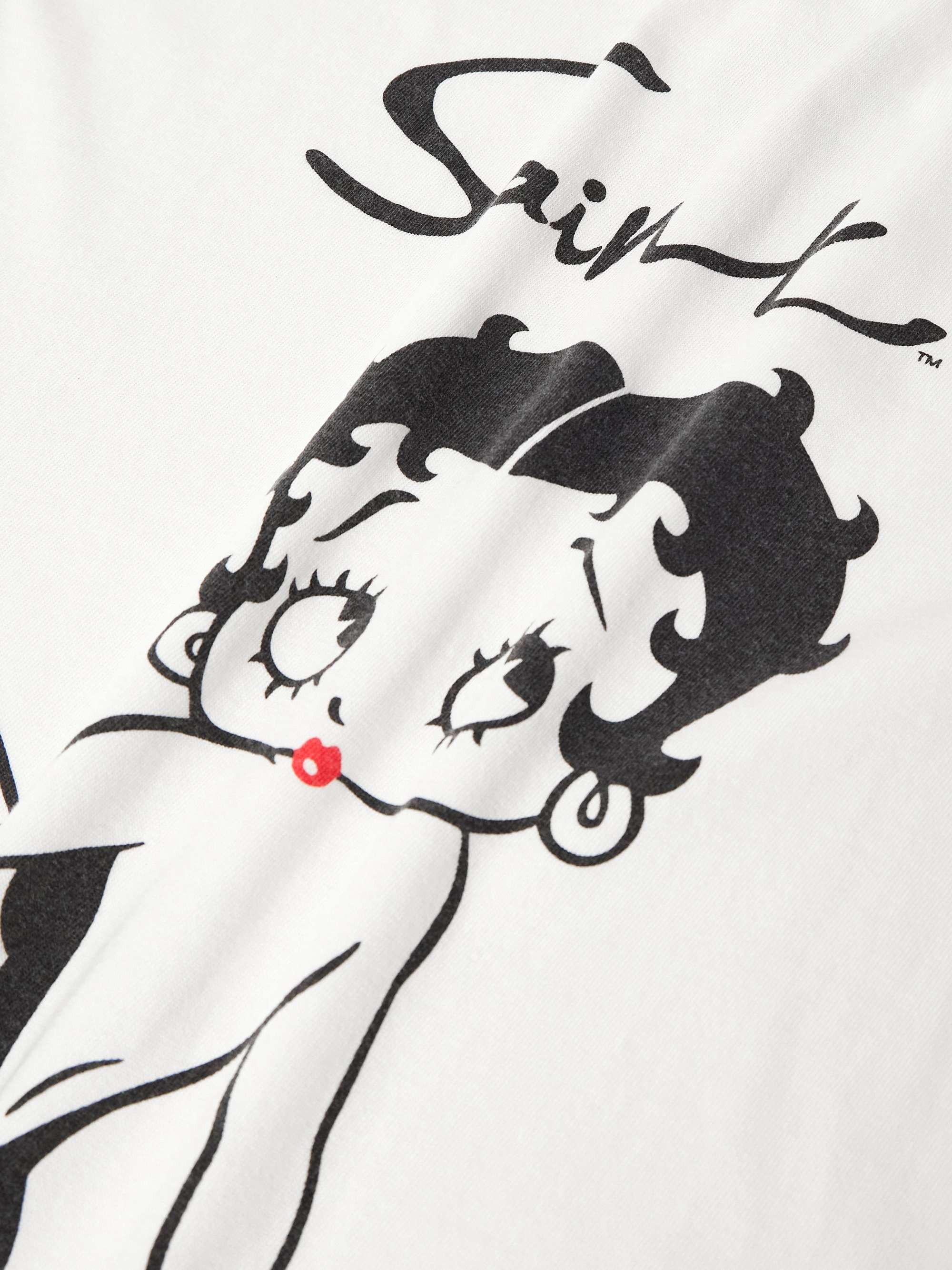 SAINT MXXXXXX Betty Boop Cotton-Jersey T-Shirt for Men | MR
