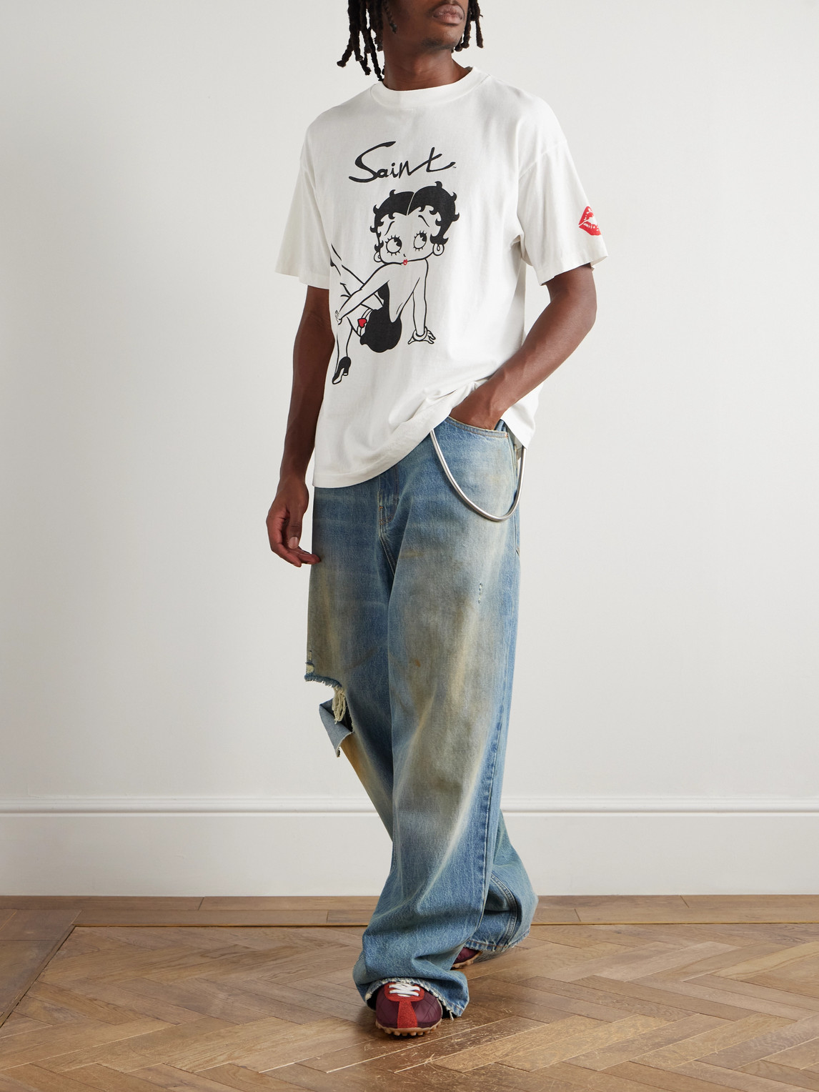 SAINT MXXXXXX - Betty Boop Cotton-Jersey T-Shirt - Curated Menswear
