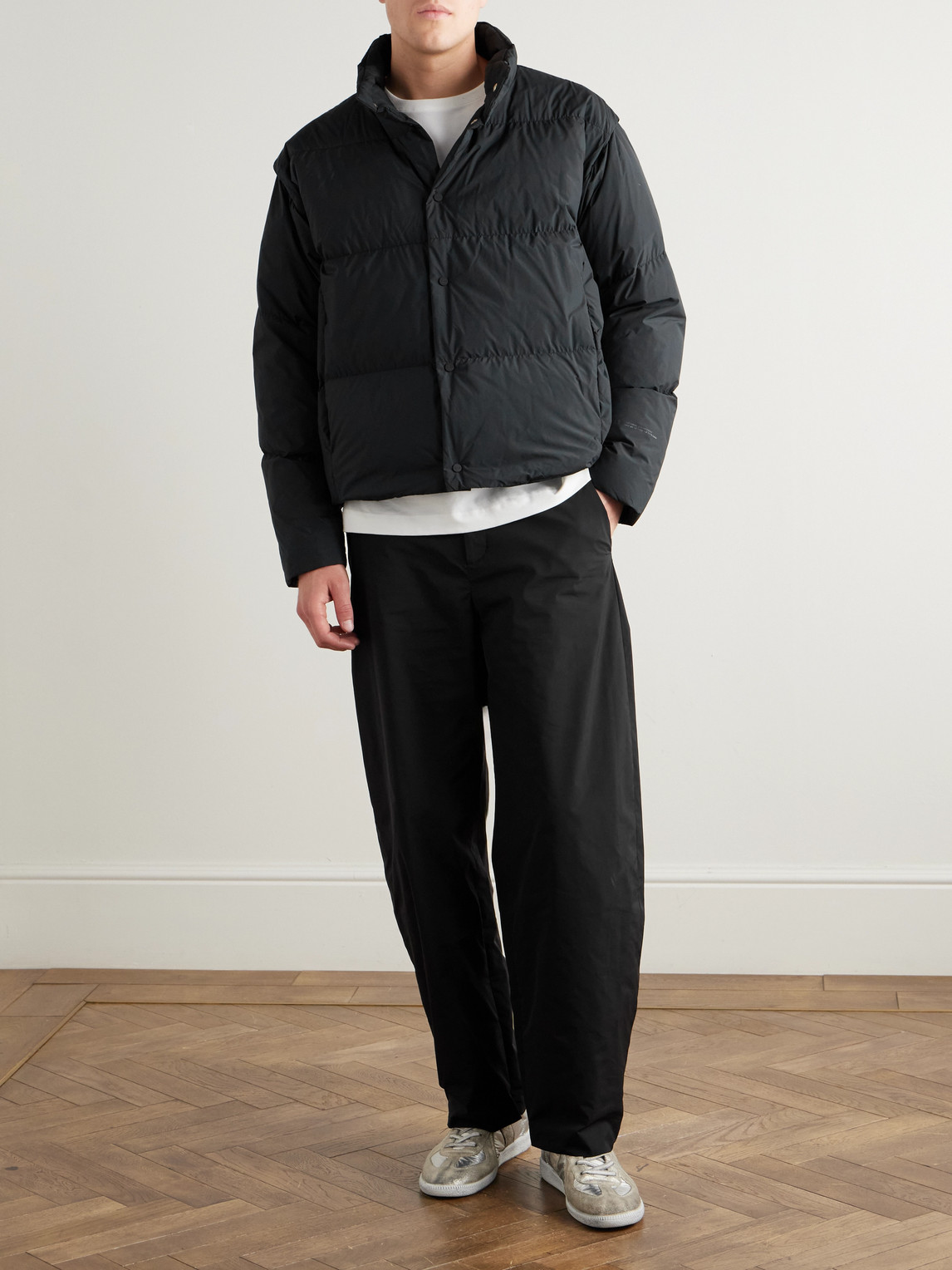 Laminar Quilted Shell Down Jacket In Black
