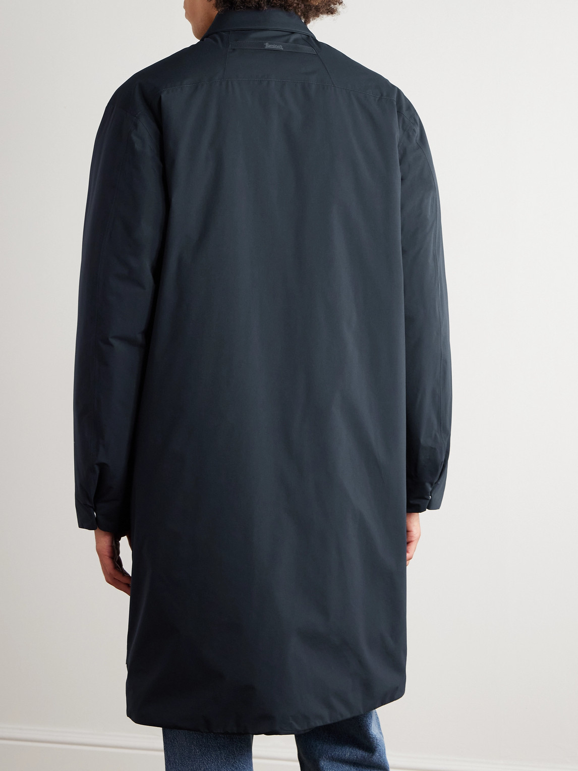 Laminar Padded Shell Car Coat In Black