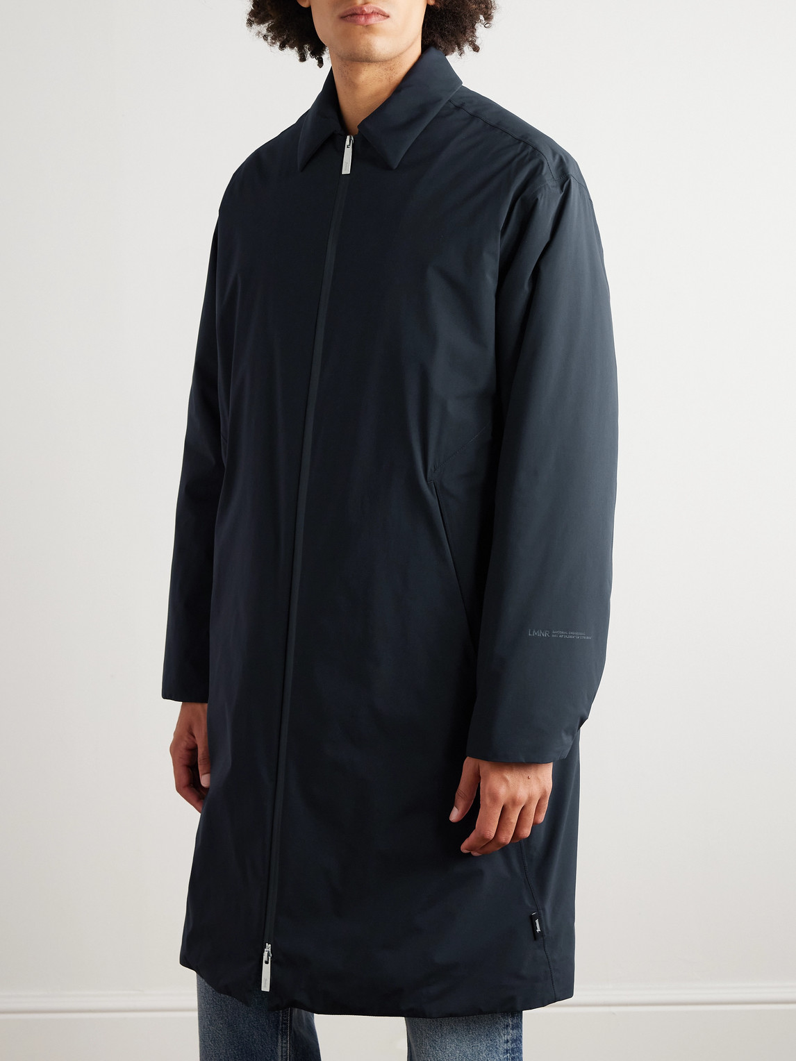 Laminar Padded Shell Car Coat In Black